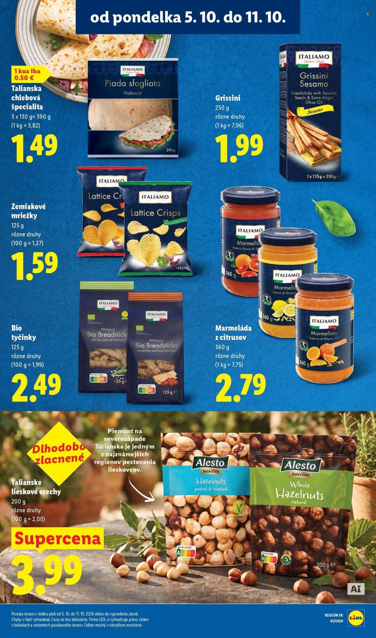 LIDL leták - Od pondelka 5.10.2026
