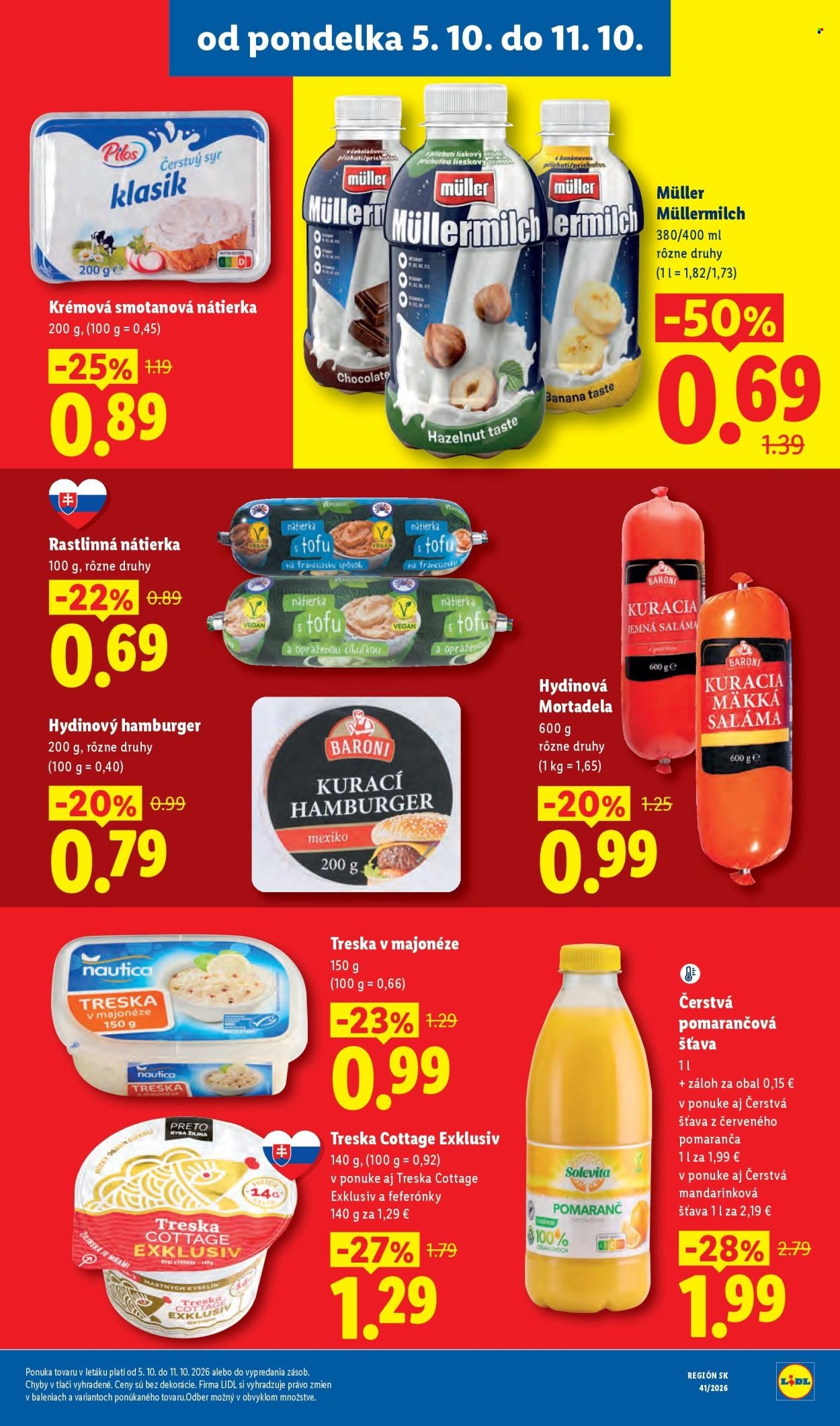 LIDL leták - Od pondelka 5.10.2026
