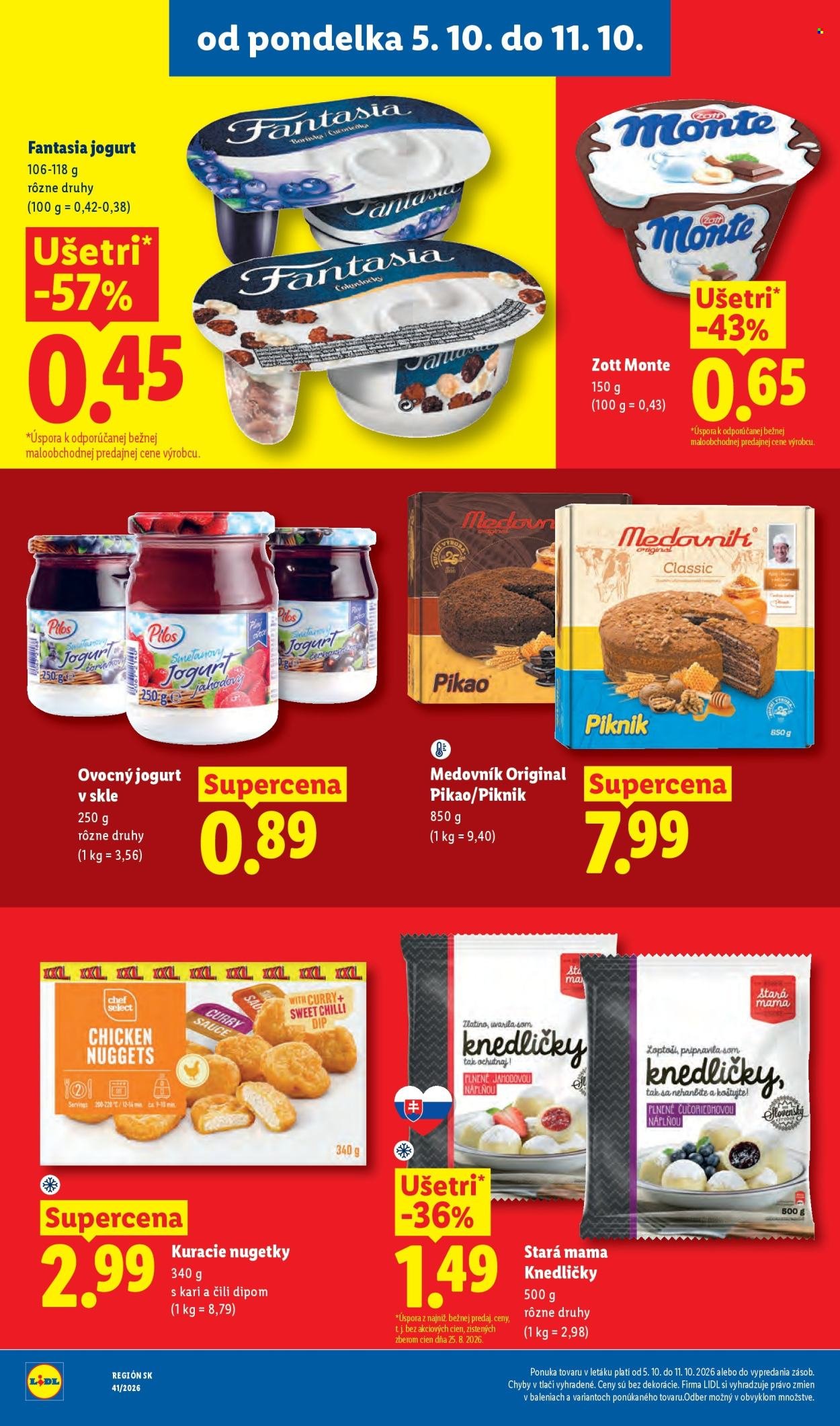 LIDL leták - Od pondelka 5.10.2026