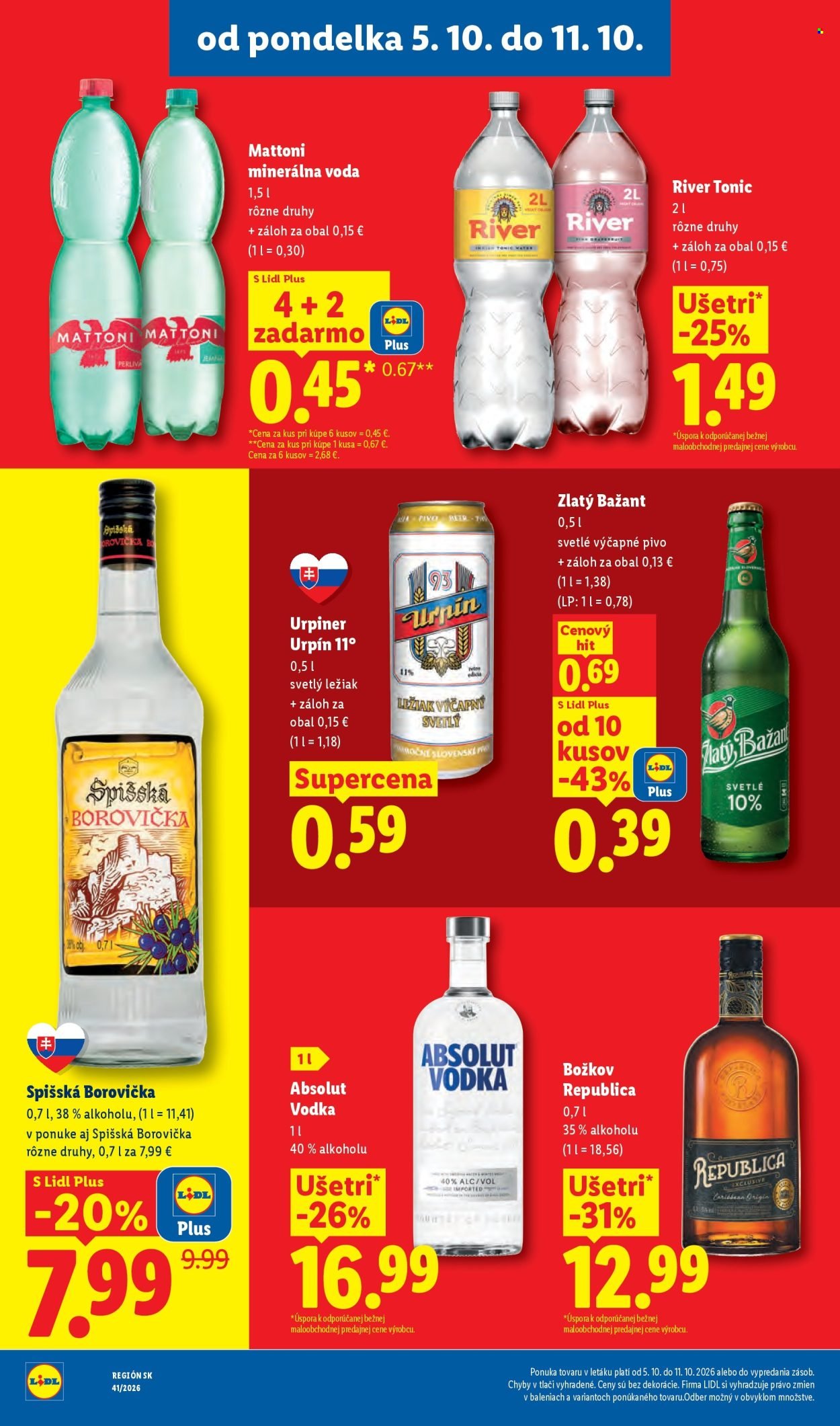 LIDL leták - Od pondelka 5.10.2026