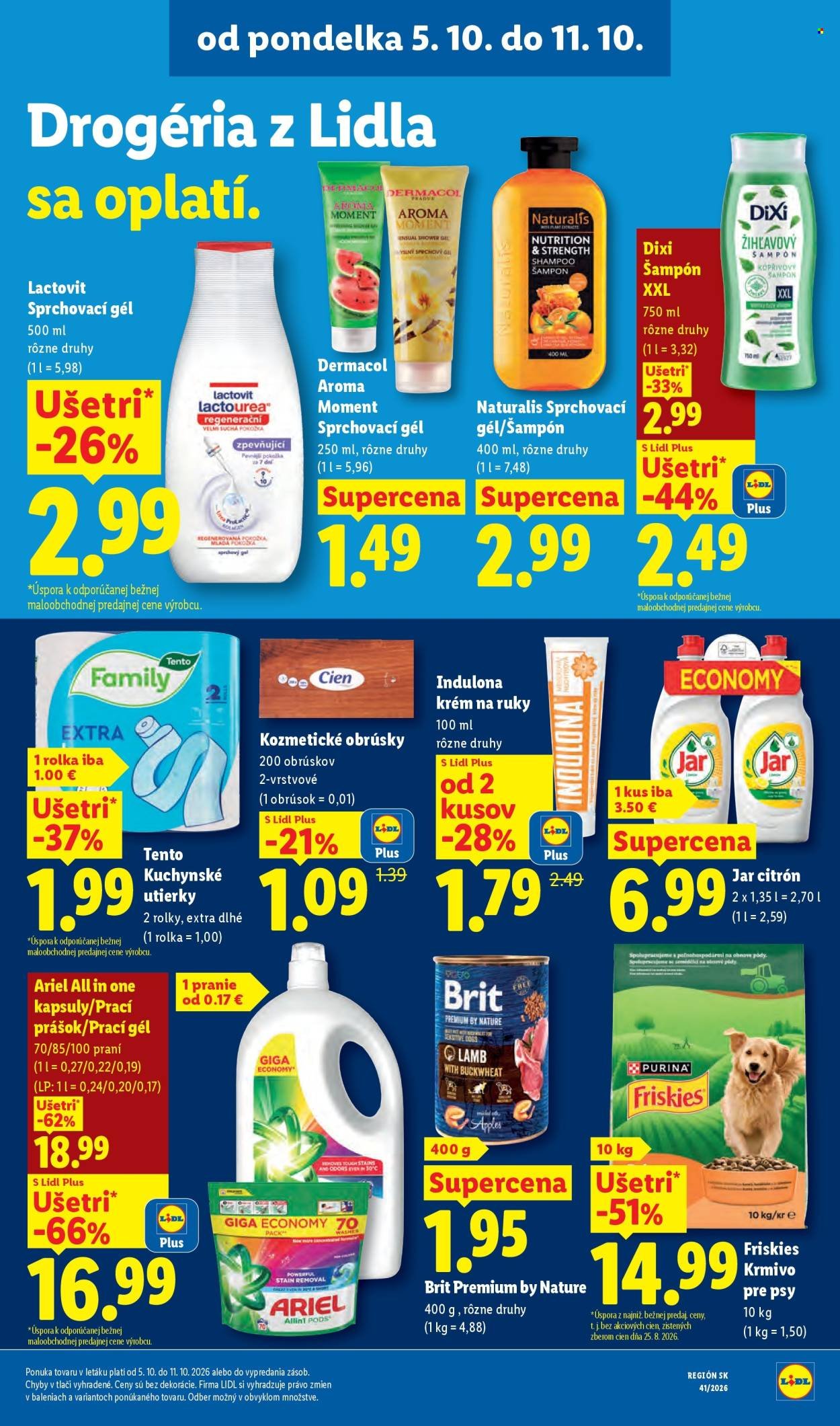 LIDL leták - Od pondelka 5.10.2026