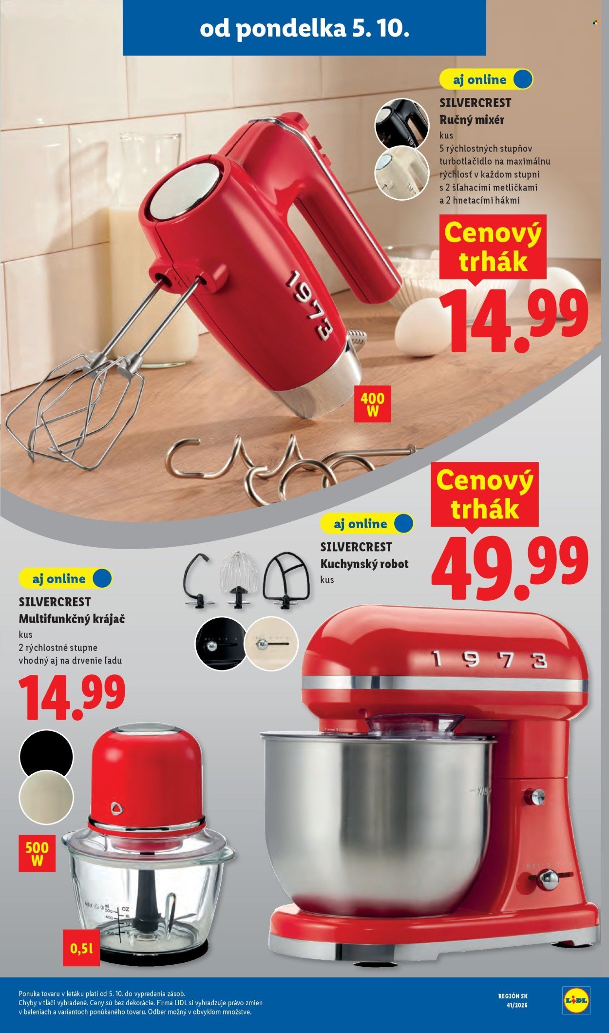 LIDL leták - Od pondelka 5.10.2026