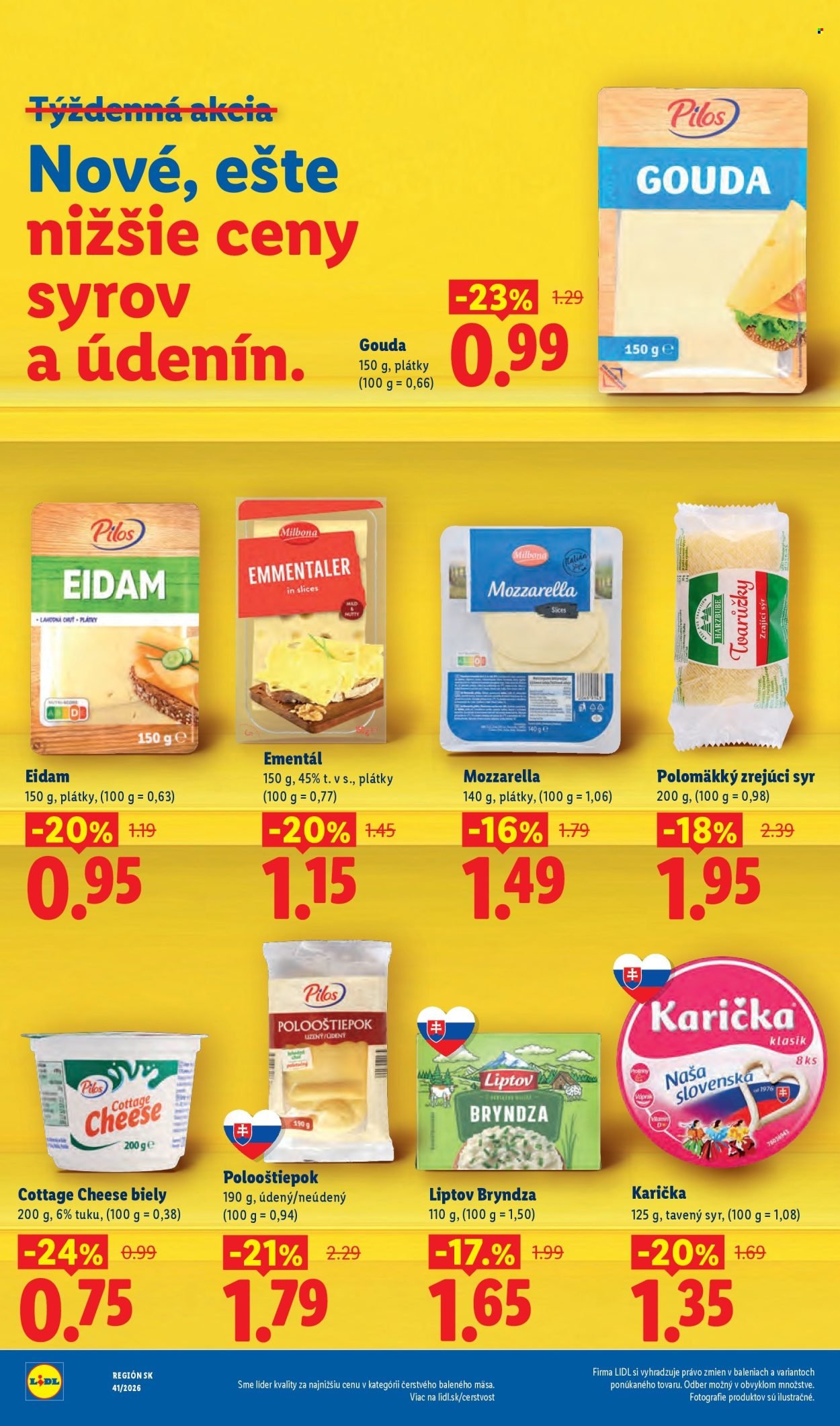 LIDL leták - Od pondelka 5.10.2026