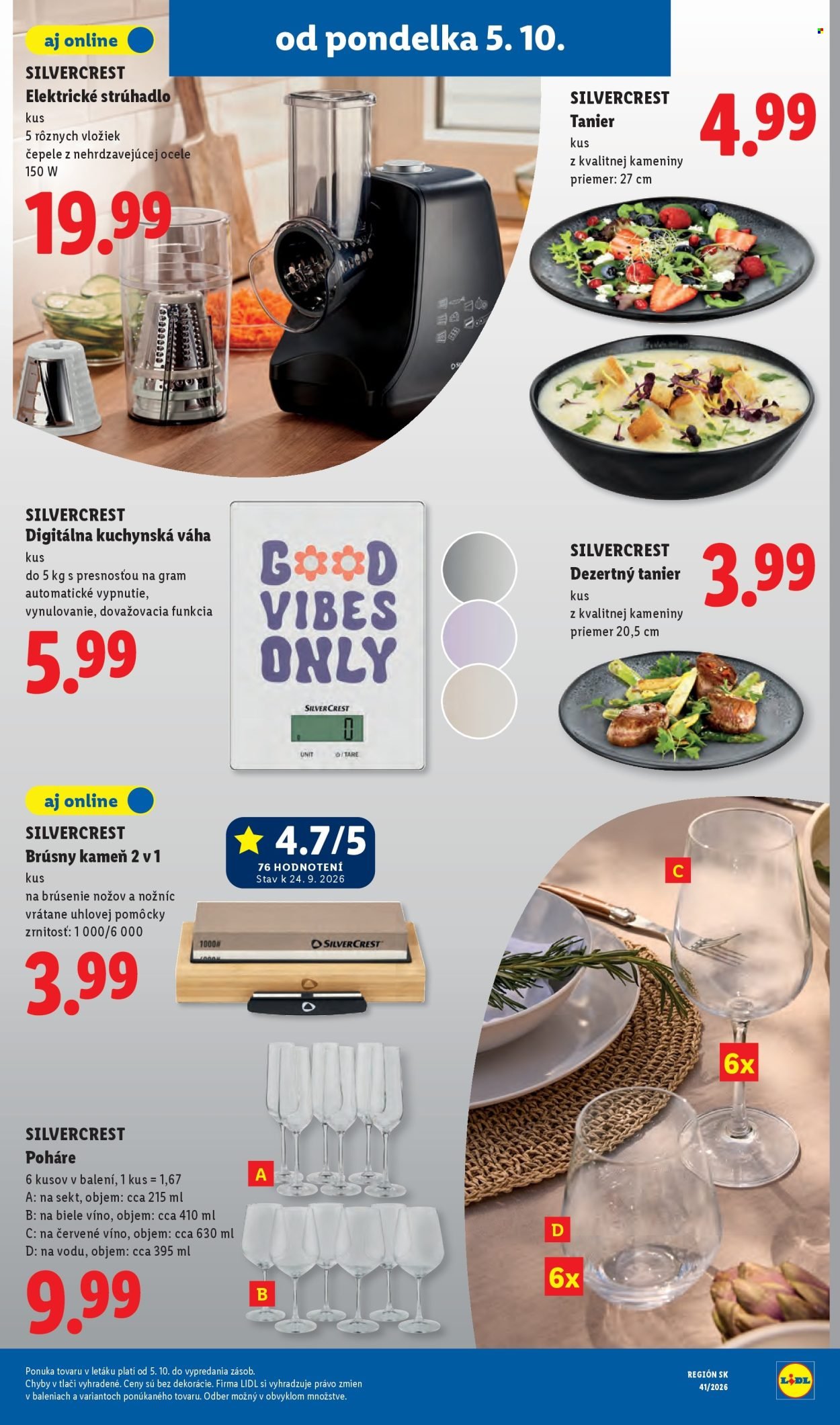 LIDL leták - Od pondelka 5.10.2026