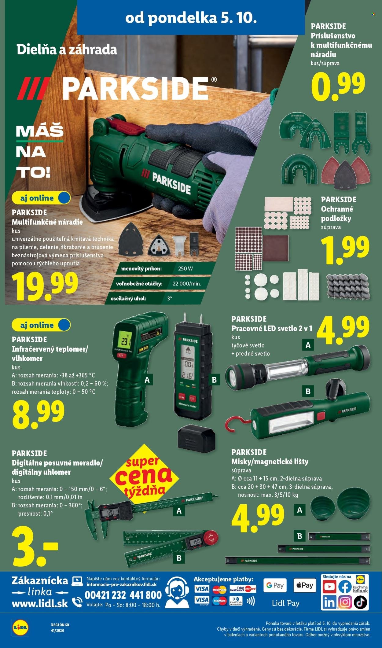 LIDL leták - Od pondelka 5.10.2026