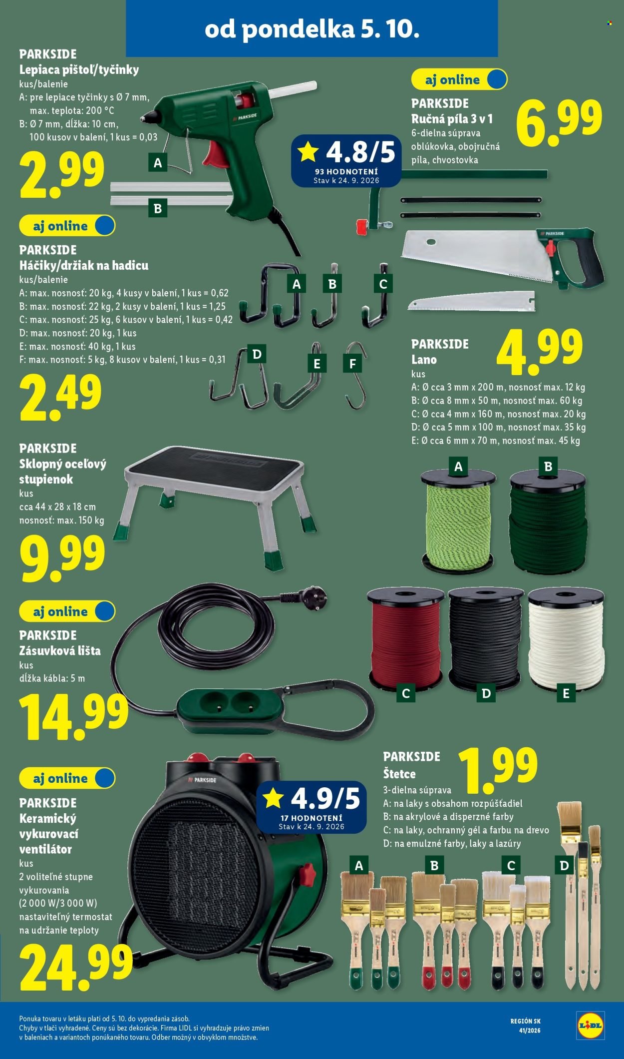 LIDL leták - Od pondelka 5.10.2026