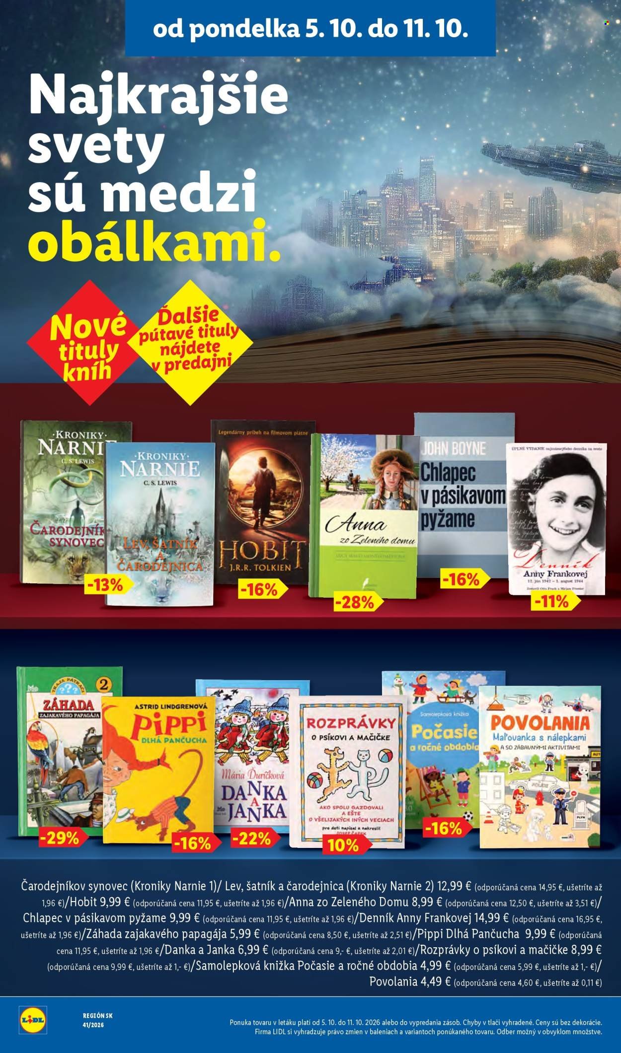LIDL leták - Od pondelka 5.10.2026