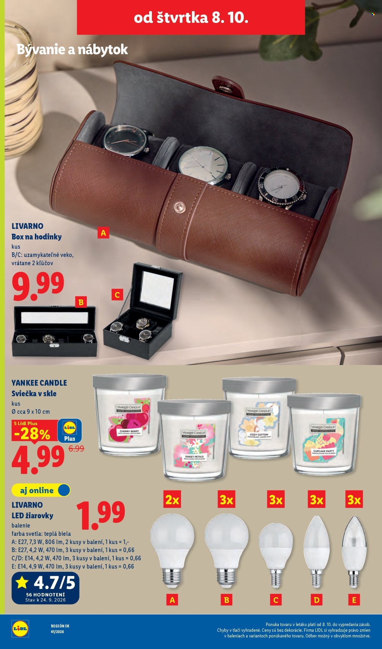LIDL leták - Od pondelka 5.10.2026