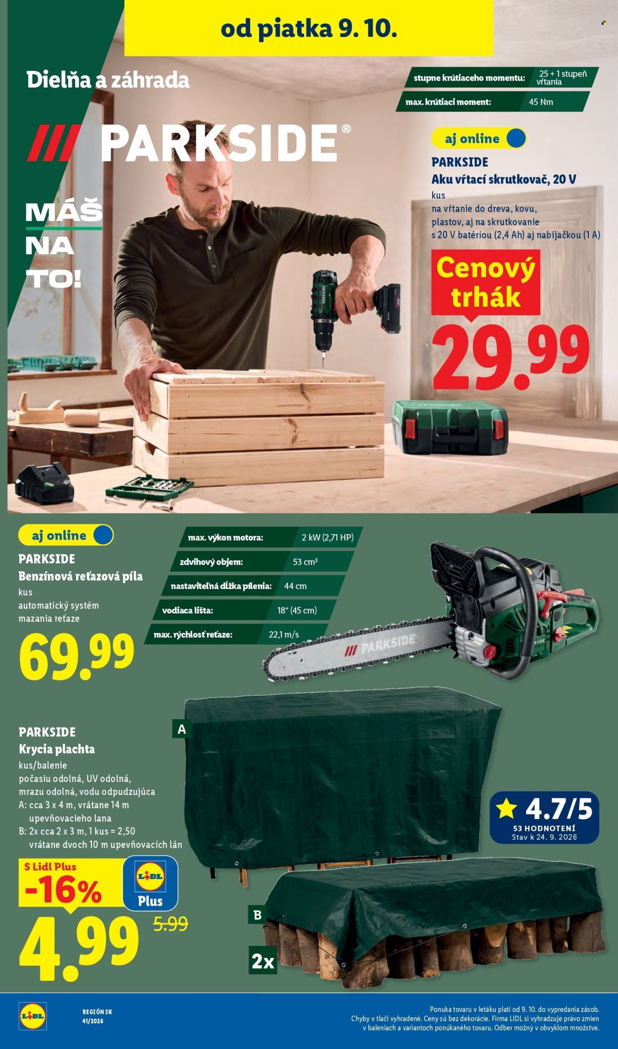 LIDL leták - Od pondelka 5.10.2026