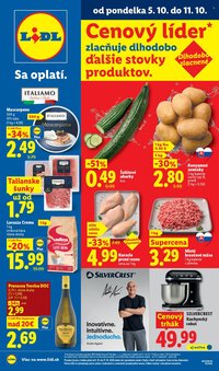 LIDL leták - Od pondelka 5.10.2026