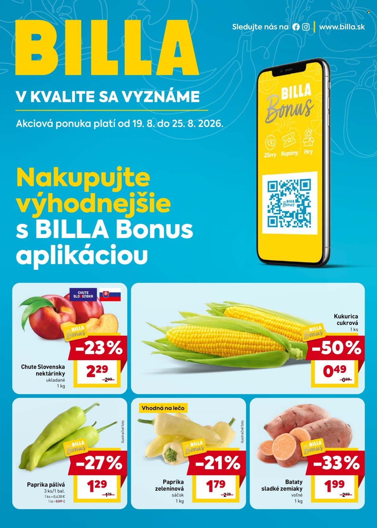 BILLA leták - Bonus leták