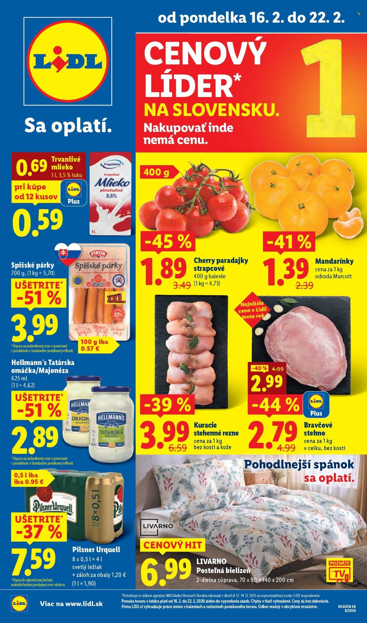 LIDL leták - Od pondelka 16.2.2026 (2026-02-16 - 2026-02-22) | 1