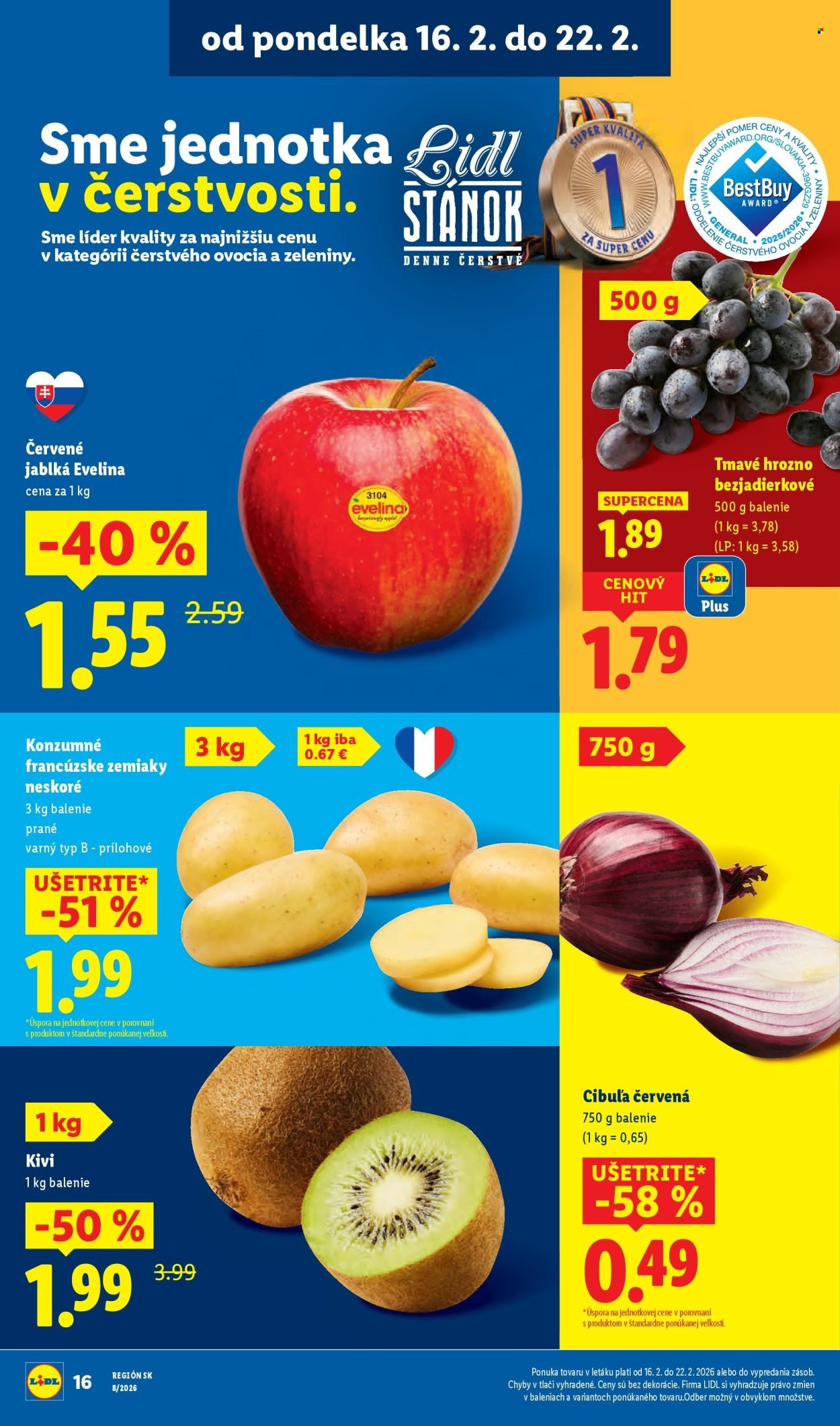 LIDL leták - Od pondelka 16.2.2026 (2026-02-16 - 2026-02-22) | 16