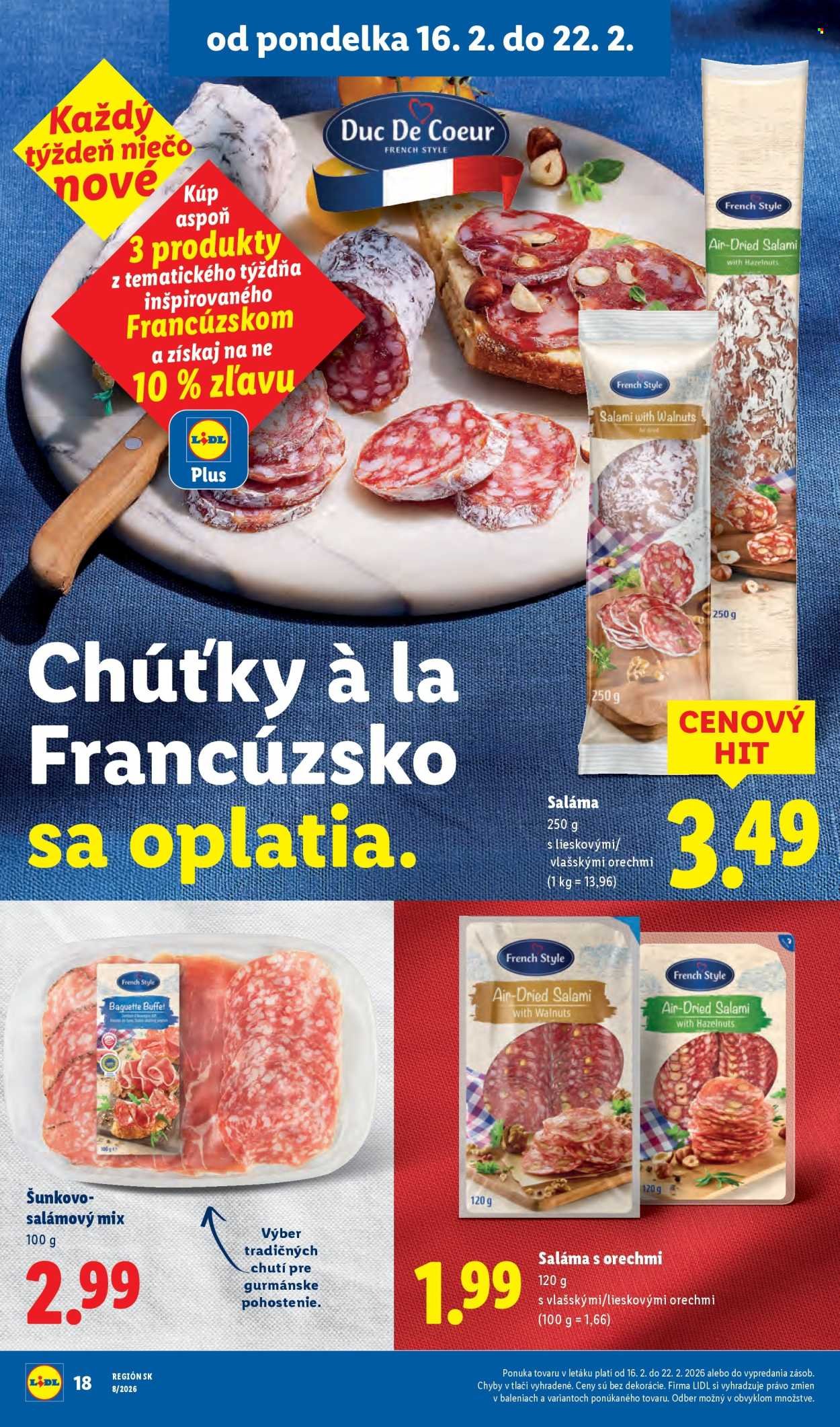 LIDL leták - Od pondelka 16.2.2026 (2026-02-16 - 2026-02-22) | 18