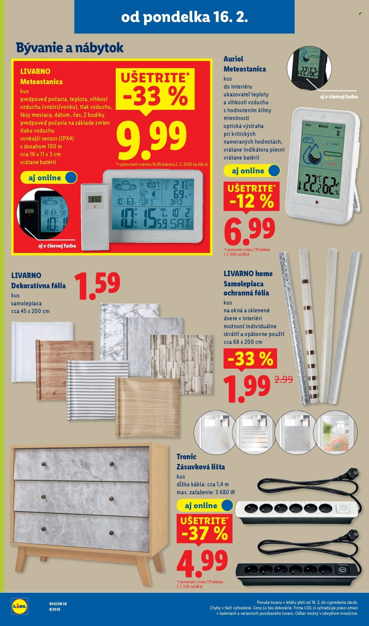 LIDL leták - Od pondelka 16.2.2026 (2026-02-16 - 2026-02-22) | 52