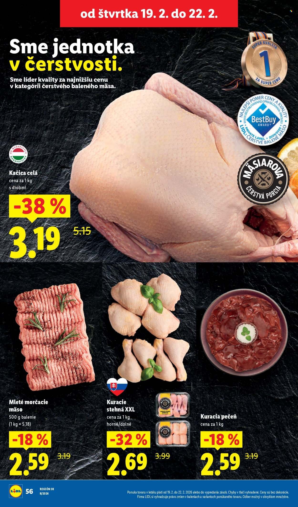 LIDL leták - Od pondelka 16.2.2026 (2026-02-16 - 2026-02-22) | 62