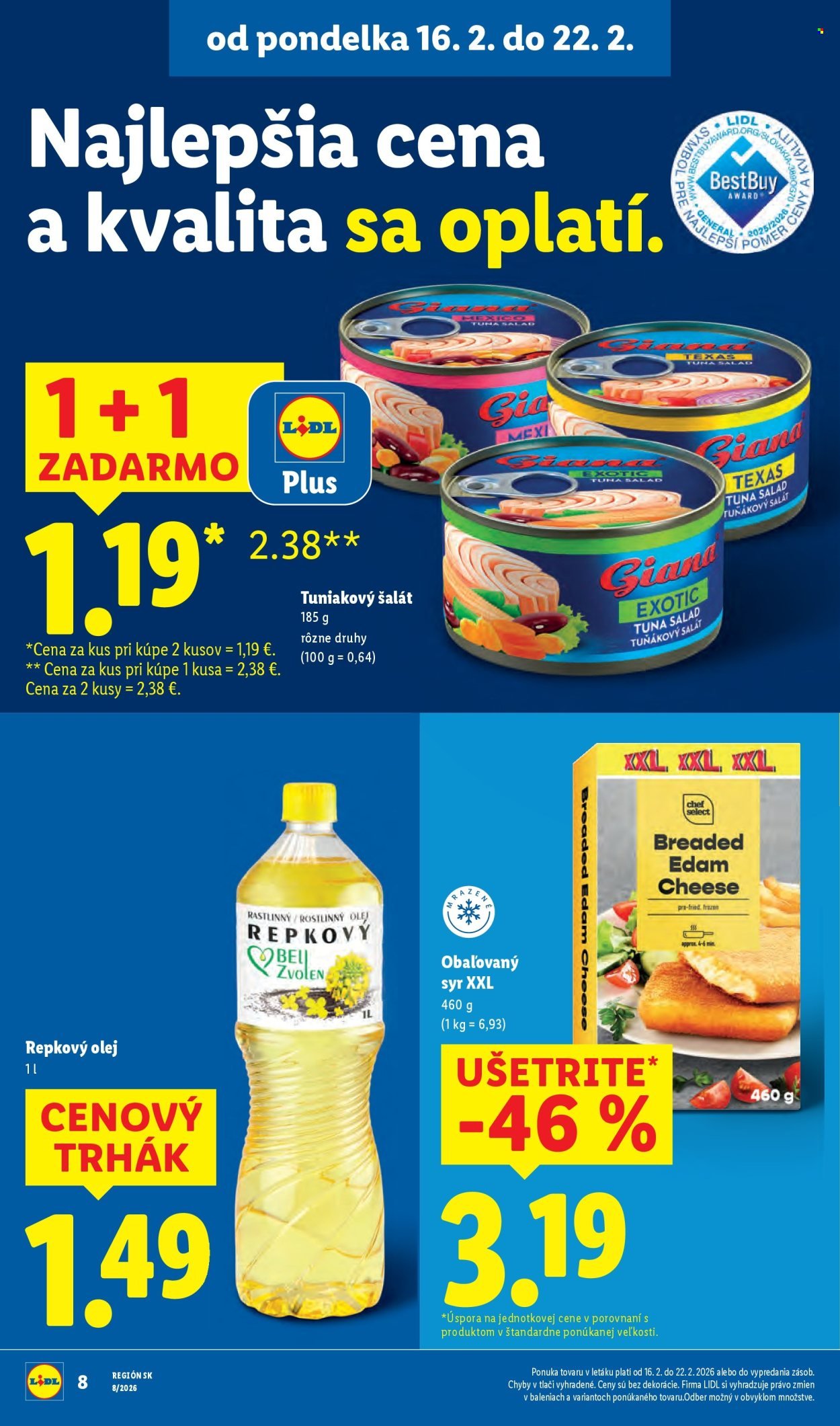 LIDL leták - Od pondelka 16.2.2026 (2026-02-16 - 2026-02-22) | 8