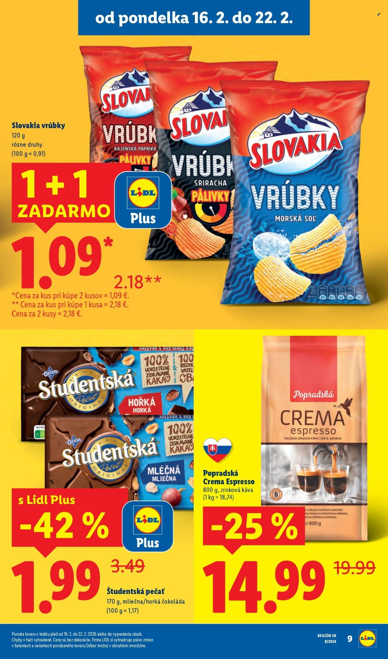 LIDL leták - Od pondelka 16.2.2026 (2026-02-16 - 2026-02-22) | 9