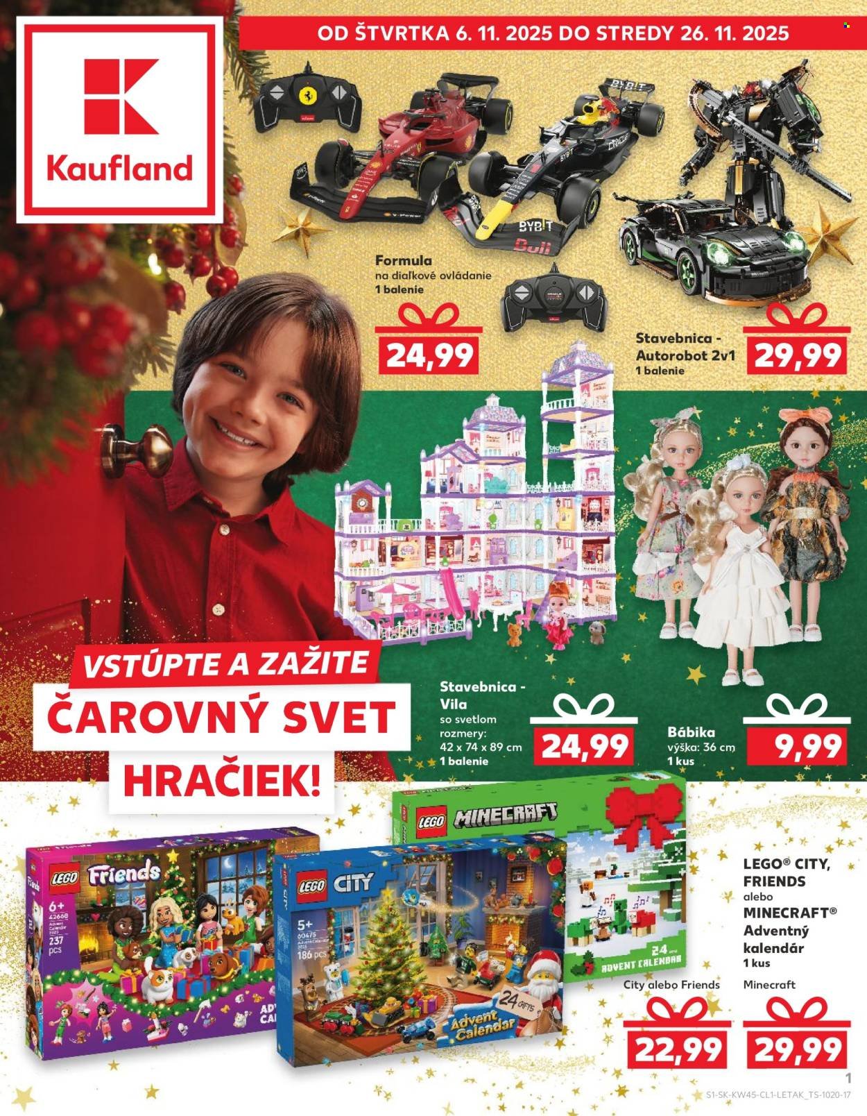 KAUFLAND leták - VSTÚPTE A ZAŽITE ČAROVNÝ SVET HRAČIEK! (2025-11-06 - 2025-11-26) | 1
