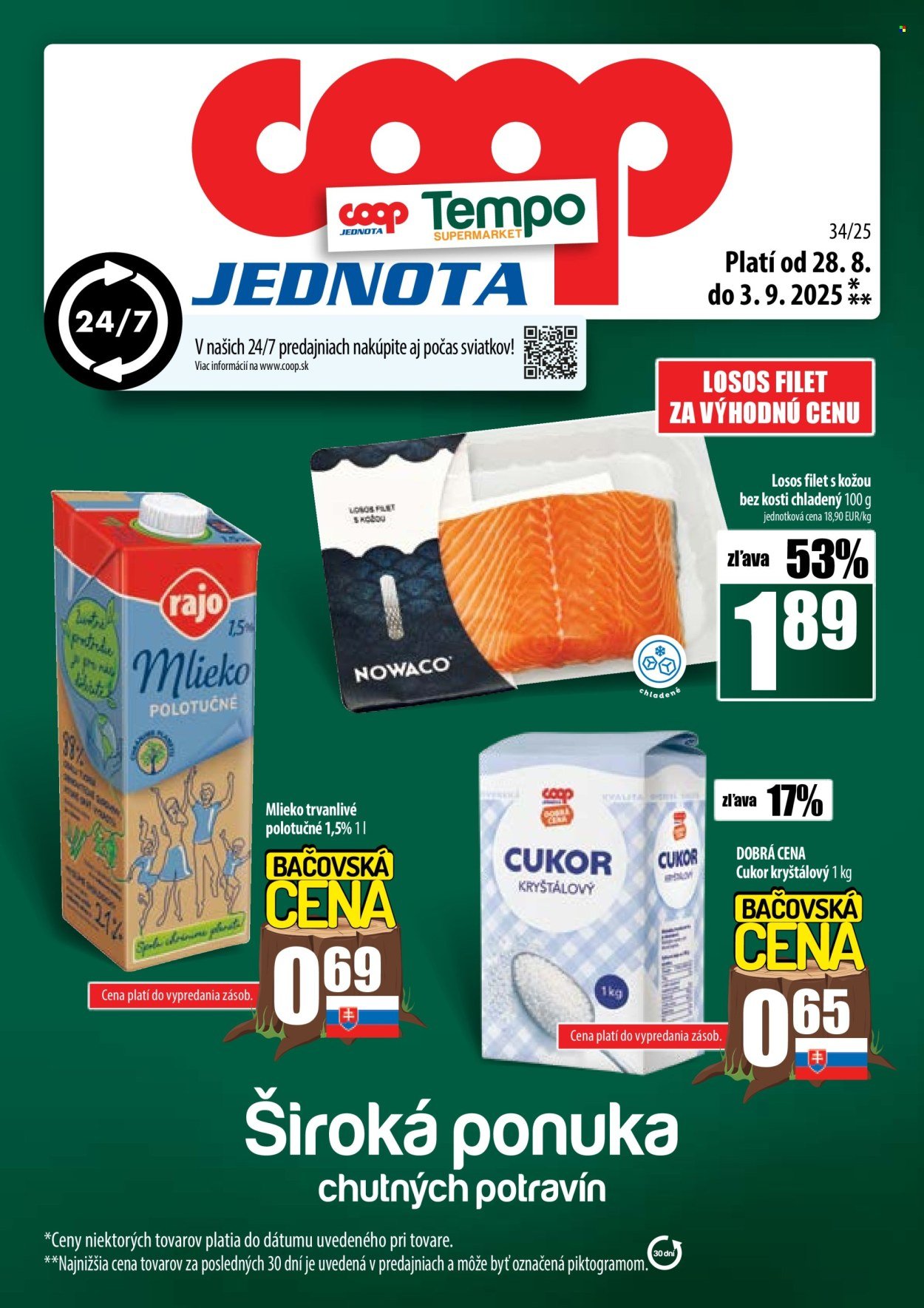 COOP JEDNOTA leták - Od štvrtka 28.8.2025 (2025-08-28 - 2025-09-03) | 1