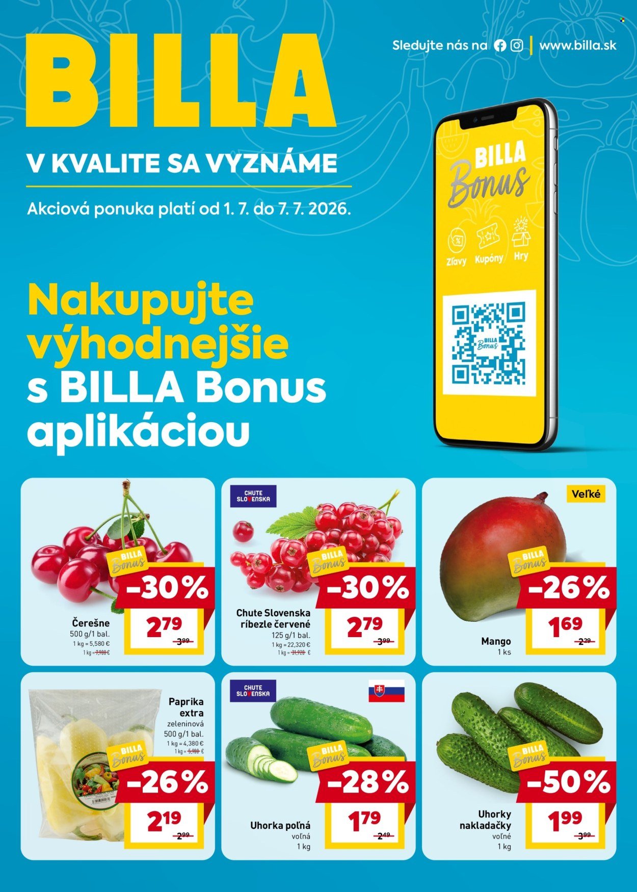 BILLA leták - Bonus leták
