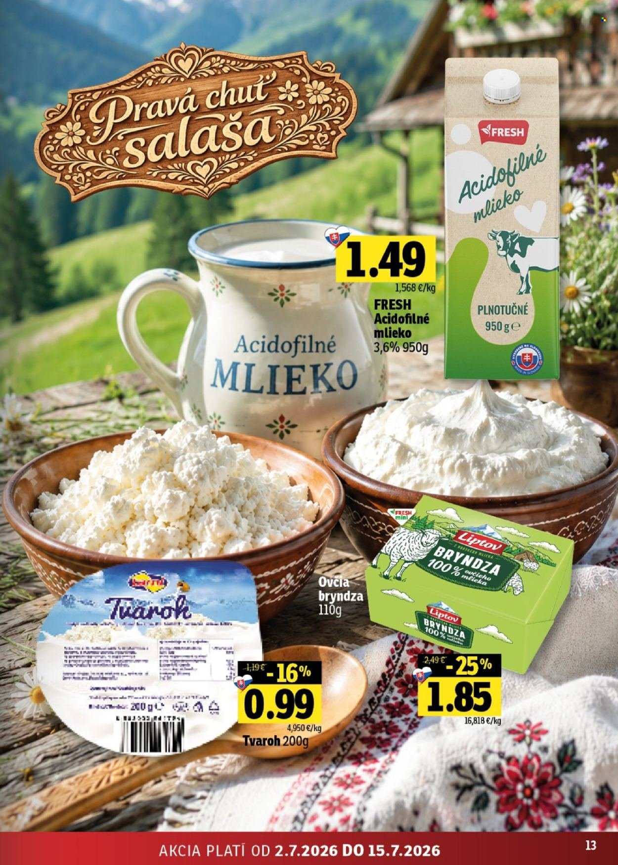 FRESH leták - Stredné a západné Slovensko