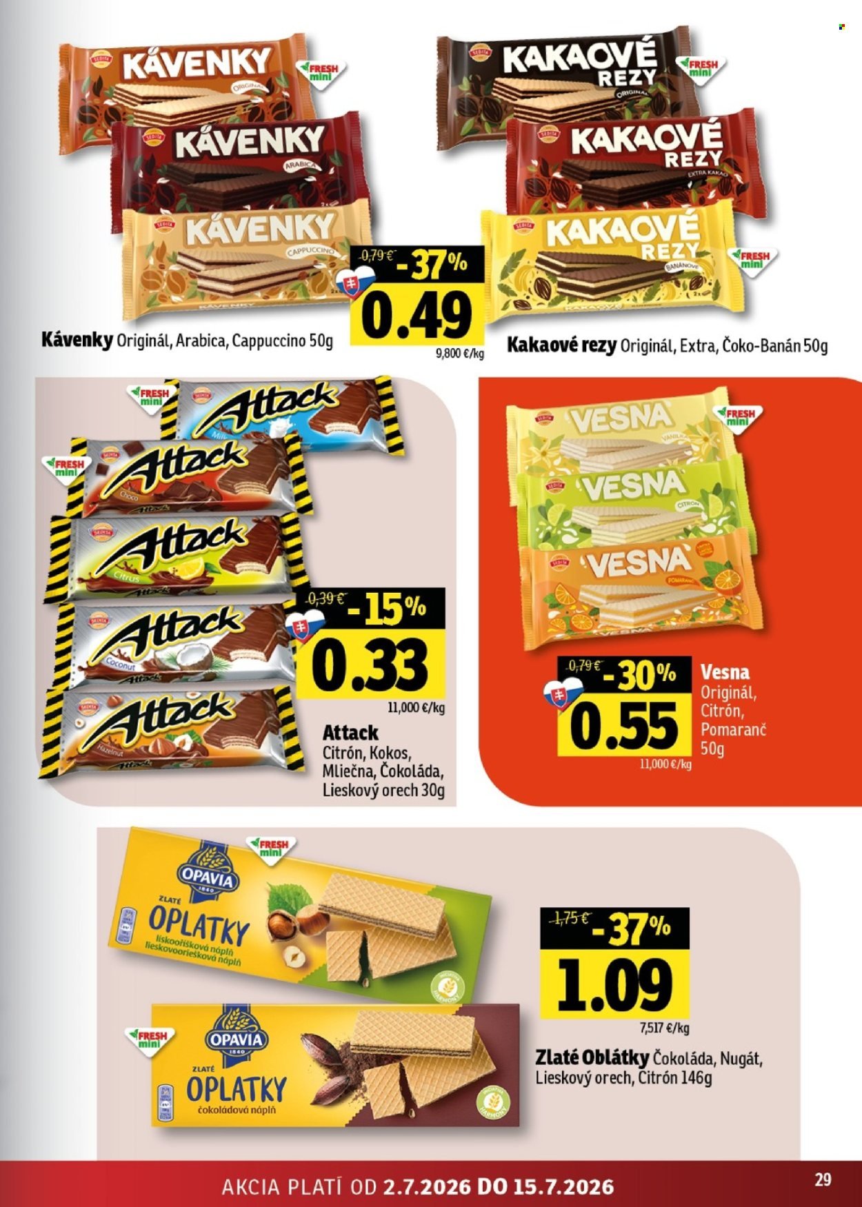 FRESH leták - Stredné a západné Slovensko