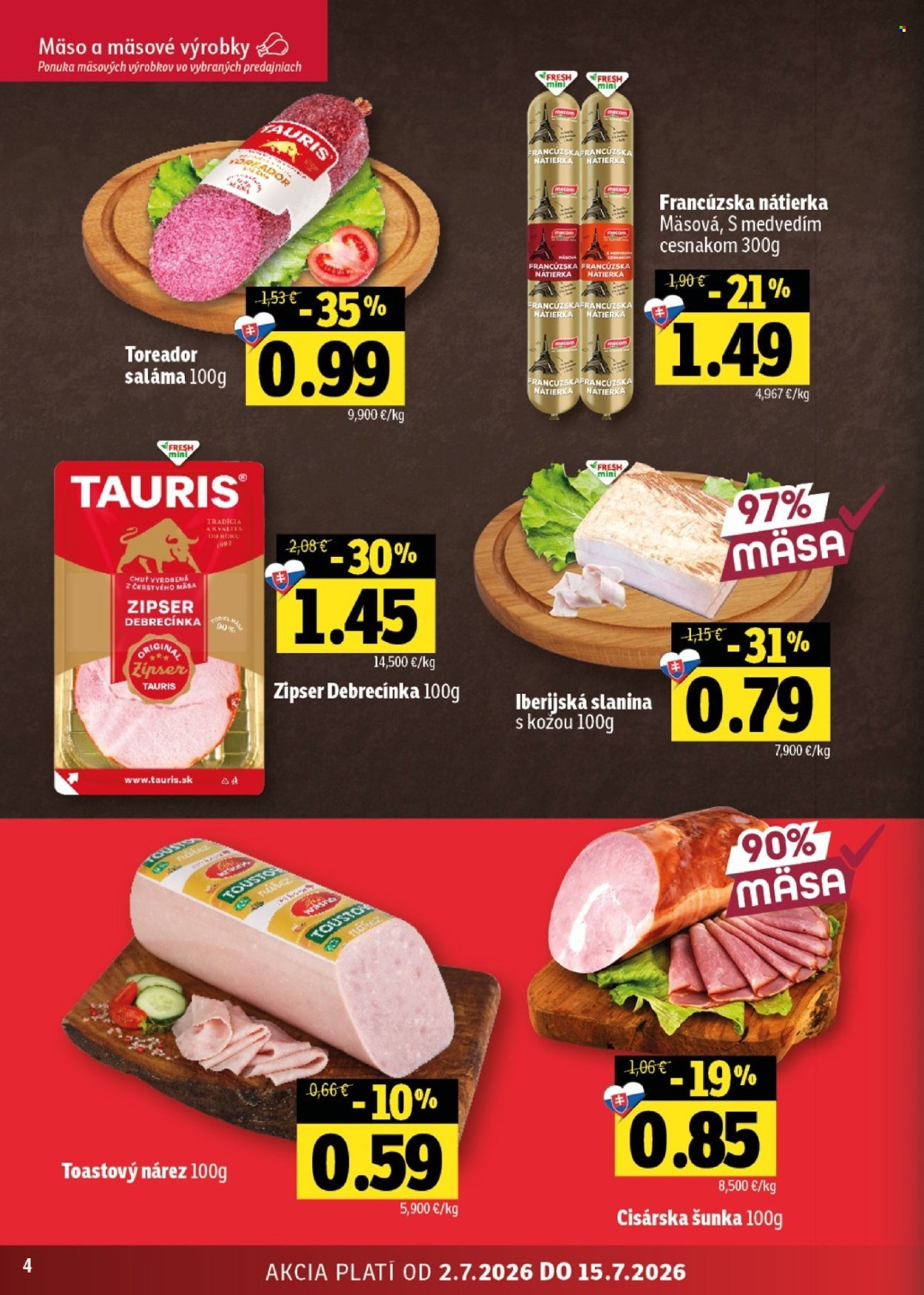 FRESH leták - Stredné a západné Slovensko