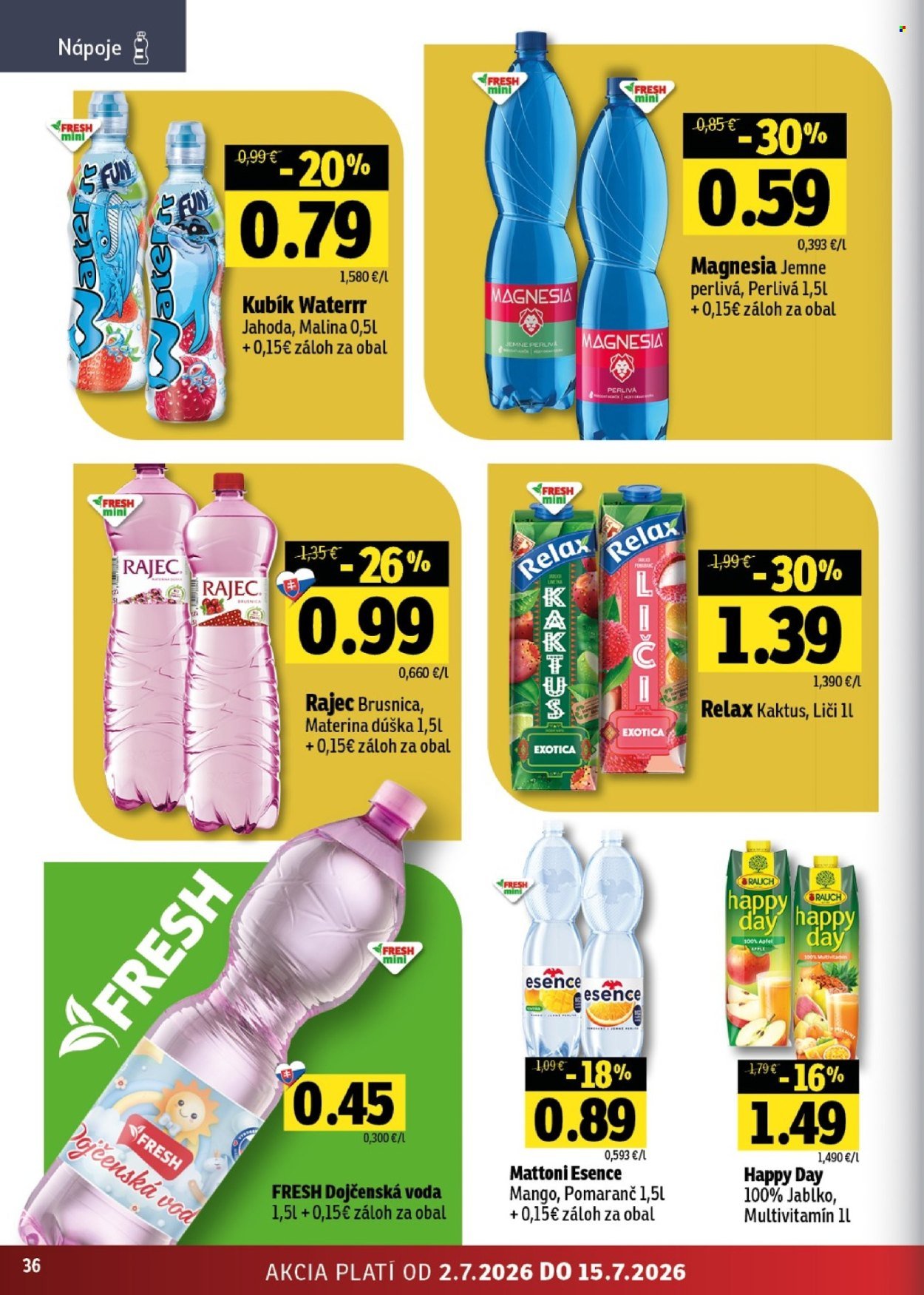 FRESH leták - Stredné a západné Slovensko