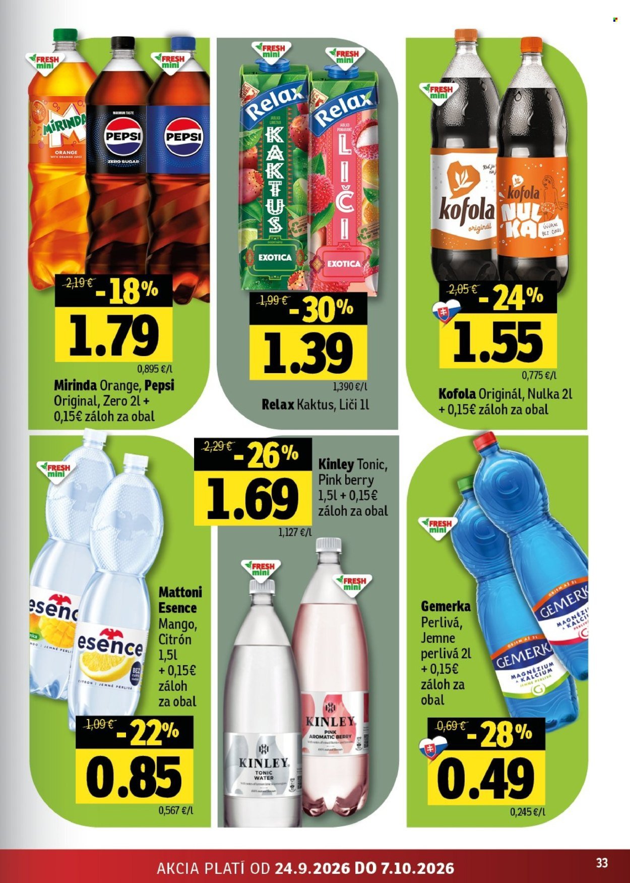 FRESH leták - Stredné a západné Slovensko