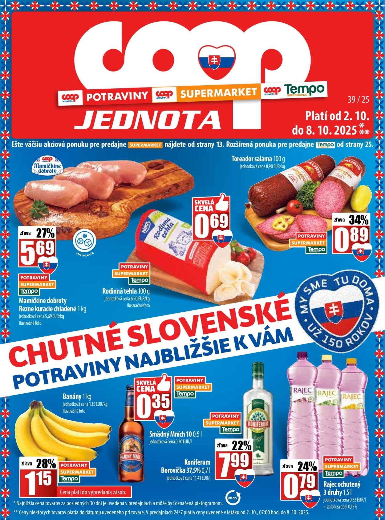 COOP JEDNOTA leták - Od štvrtka 2.10.2025 (2025-10-02 - 2025-10-08) | 1