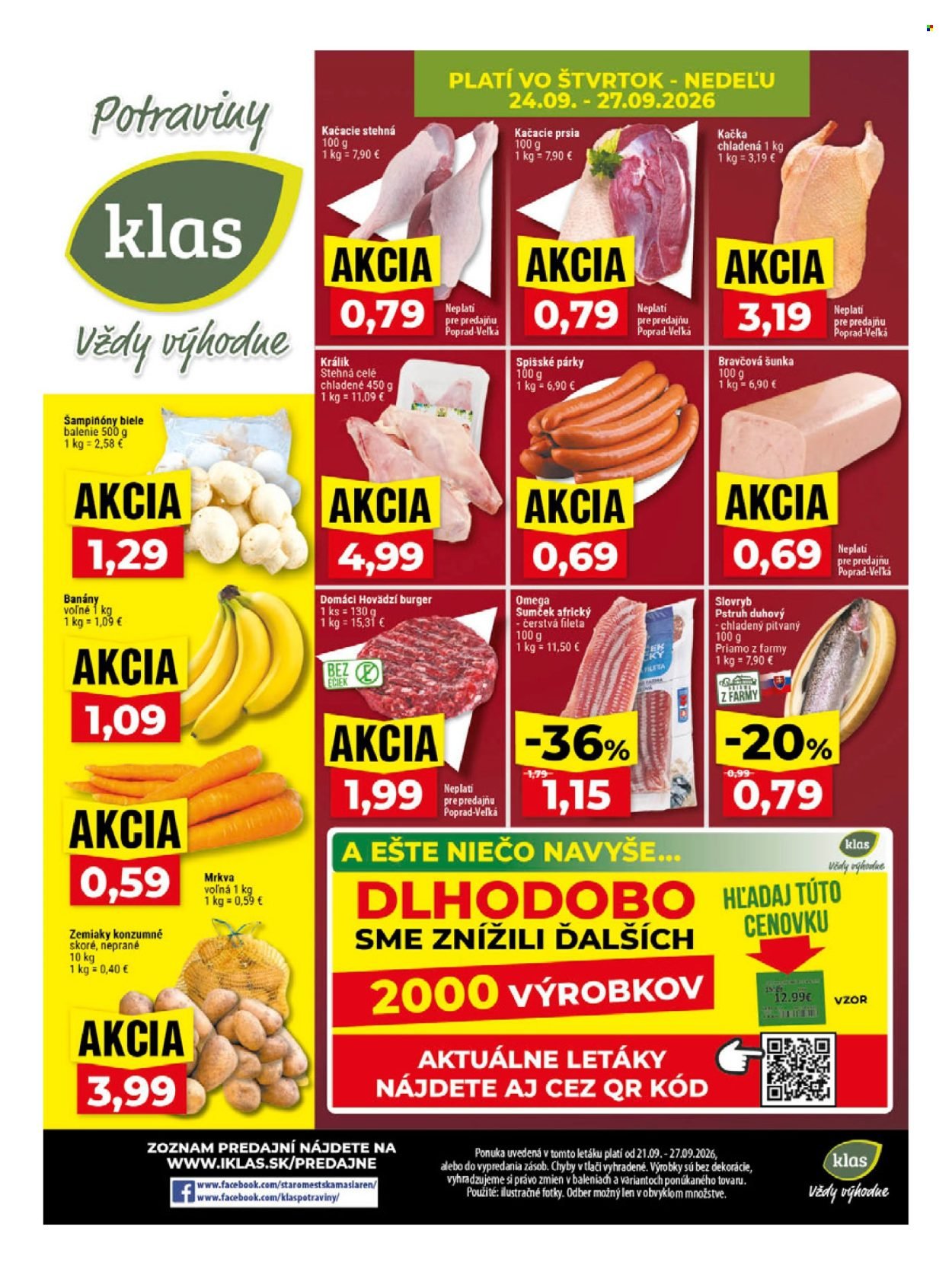 KLAS leták - Od pondelka 21.9.2026
