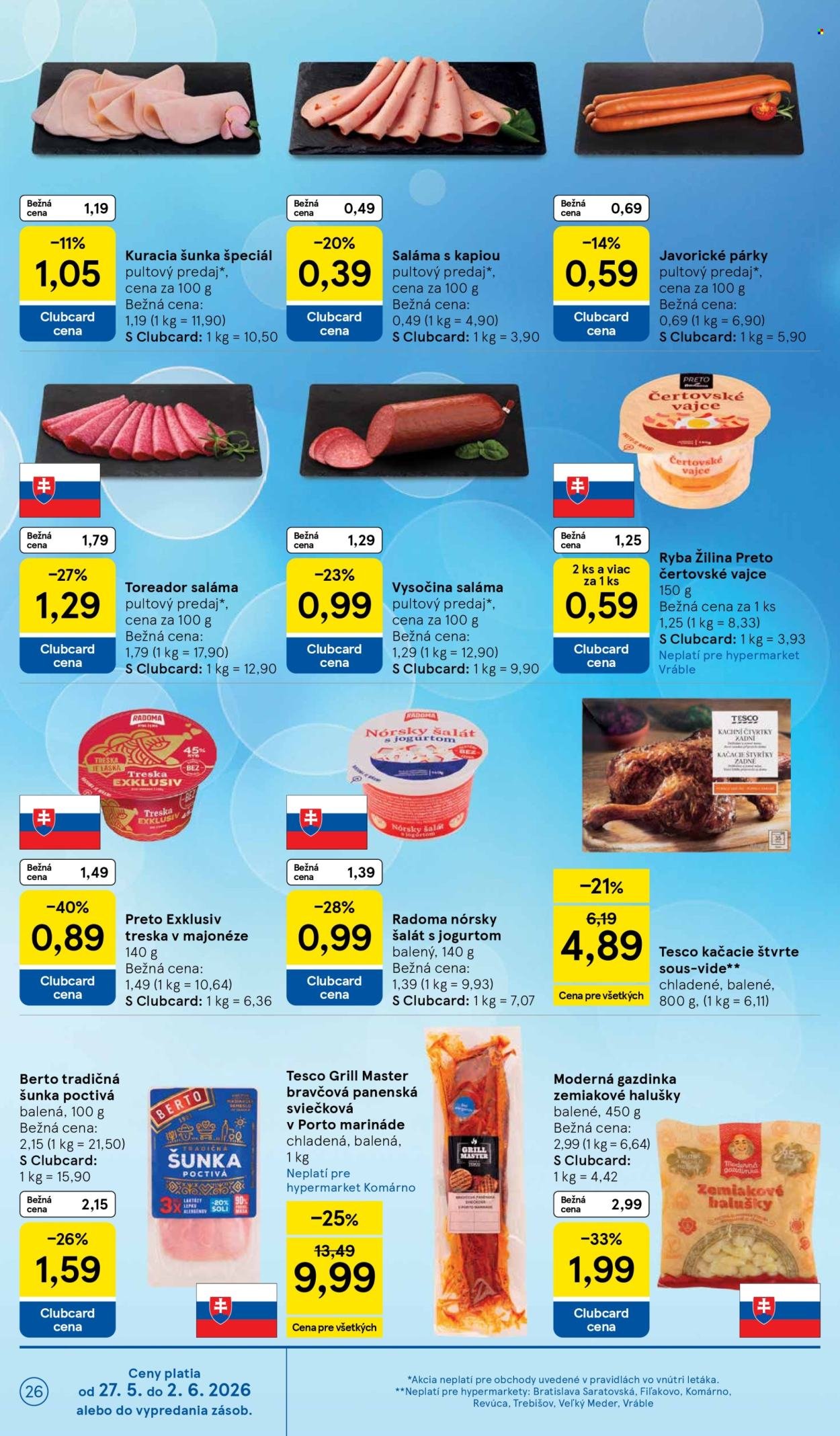 TESCO leták - Od stredy 27.5.2026 (2026-05-27 - 2026-06-02) | 26