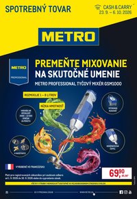 METRO leták - Spotrebný tovar
