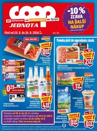 COOP JEDNOTA leták - Od štvrtka 20.8.2026