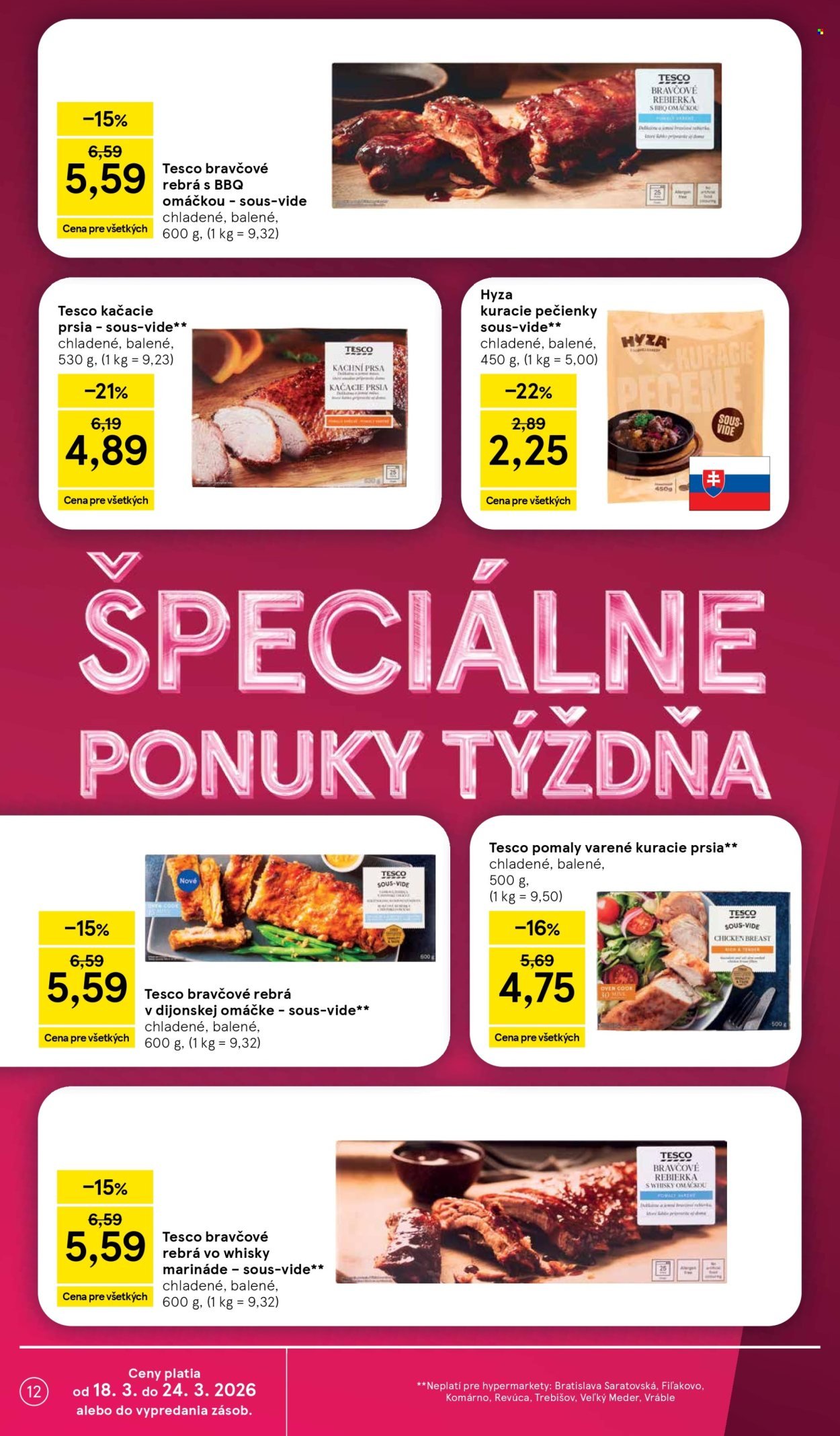 TESCO leták - Od stredy 18.3.2026 (2026-03-18 - 2026-03-24) | 12