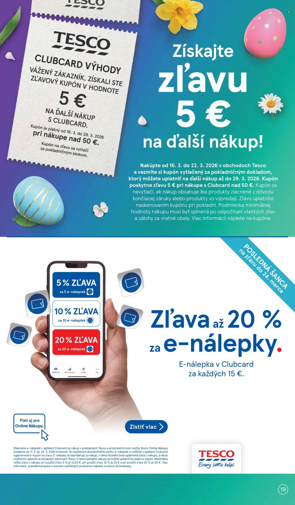 TESCO leták - Od stredy 18.3.2026 (2026-03-18 - 2026-03-24) | 19
