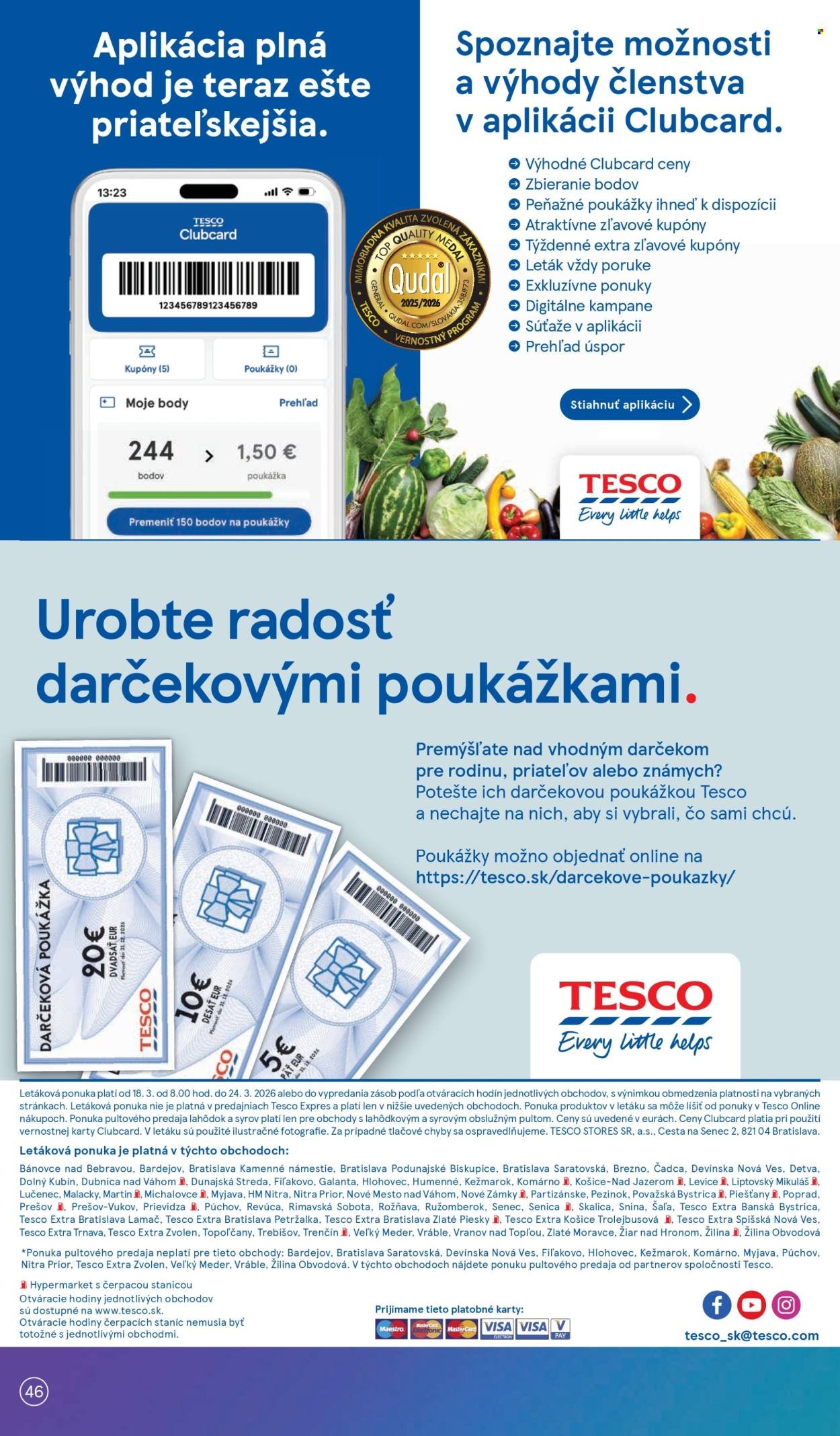 TESCO leták - Od stredy 18.3.2026 (2026-03-18 - 2026-03-24) | 46