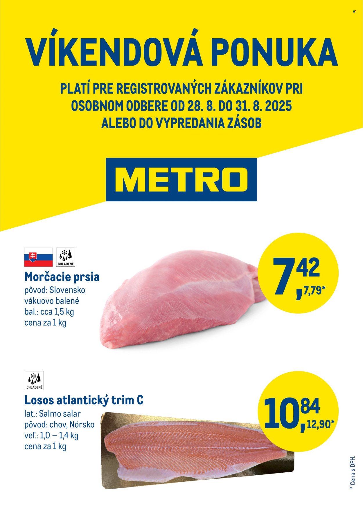 METRO leták - Víkendová ponuka (2025-08-28 - 2025-08-31) | 1