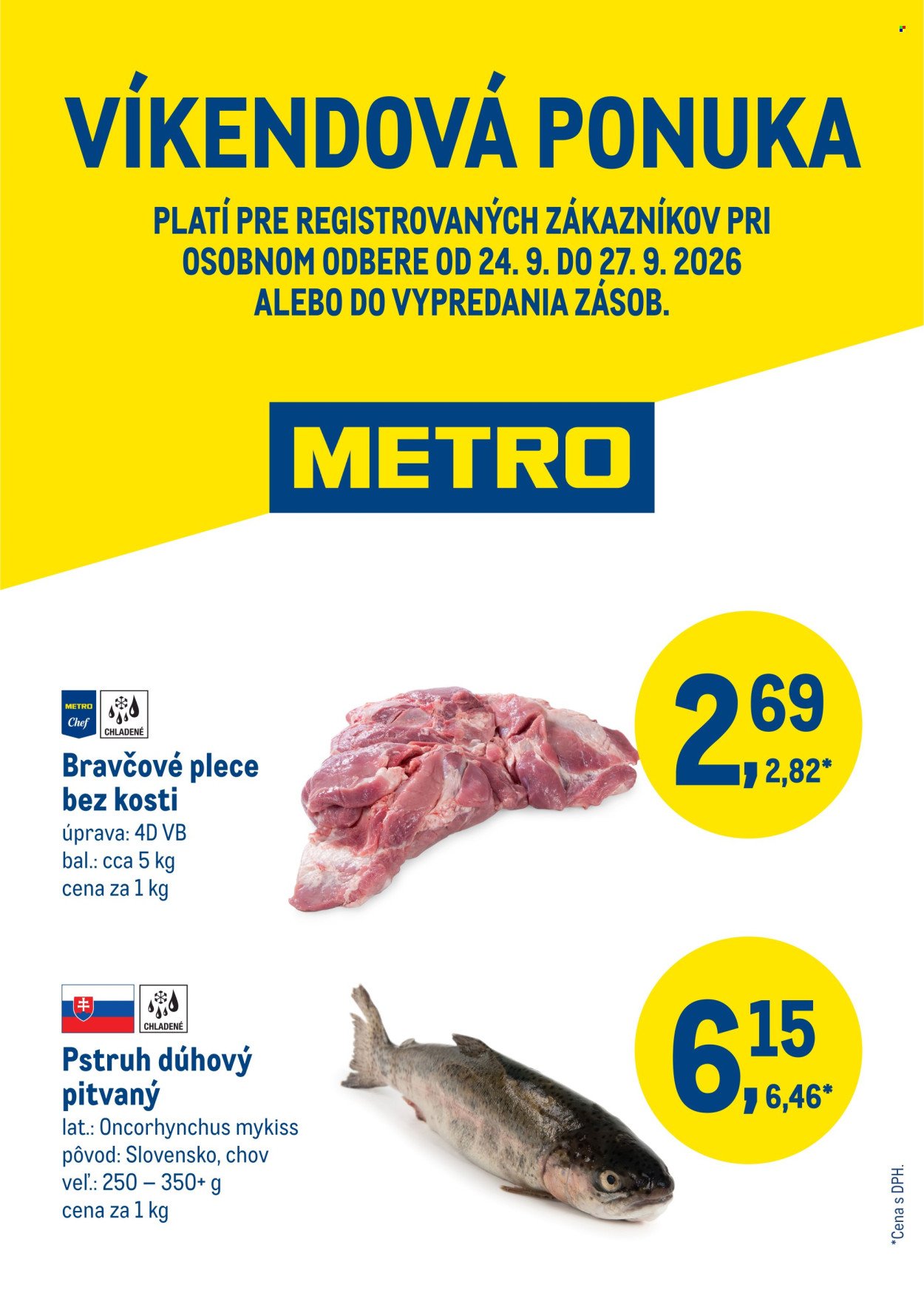 METRO leták - Víkendová ponuka