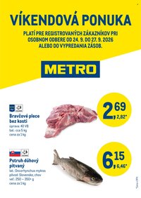 METRO leták - Víkendová ponuka