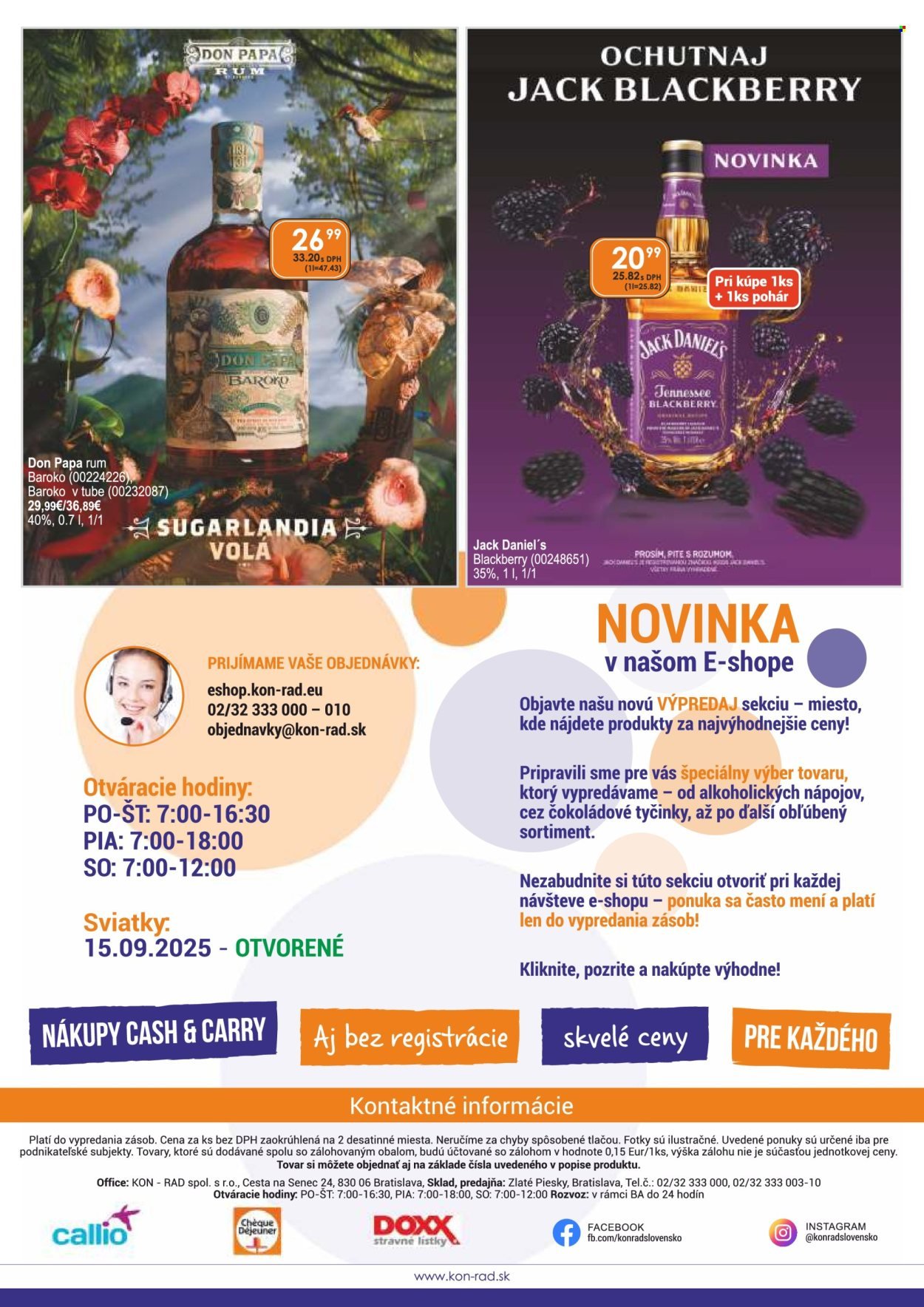 KON-RAD leták - Od utorka 1.9.2026