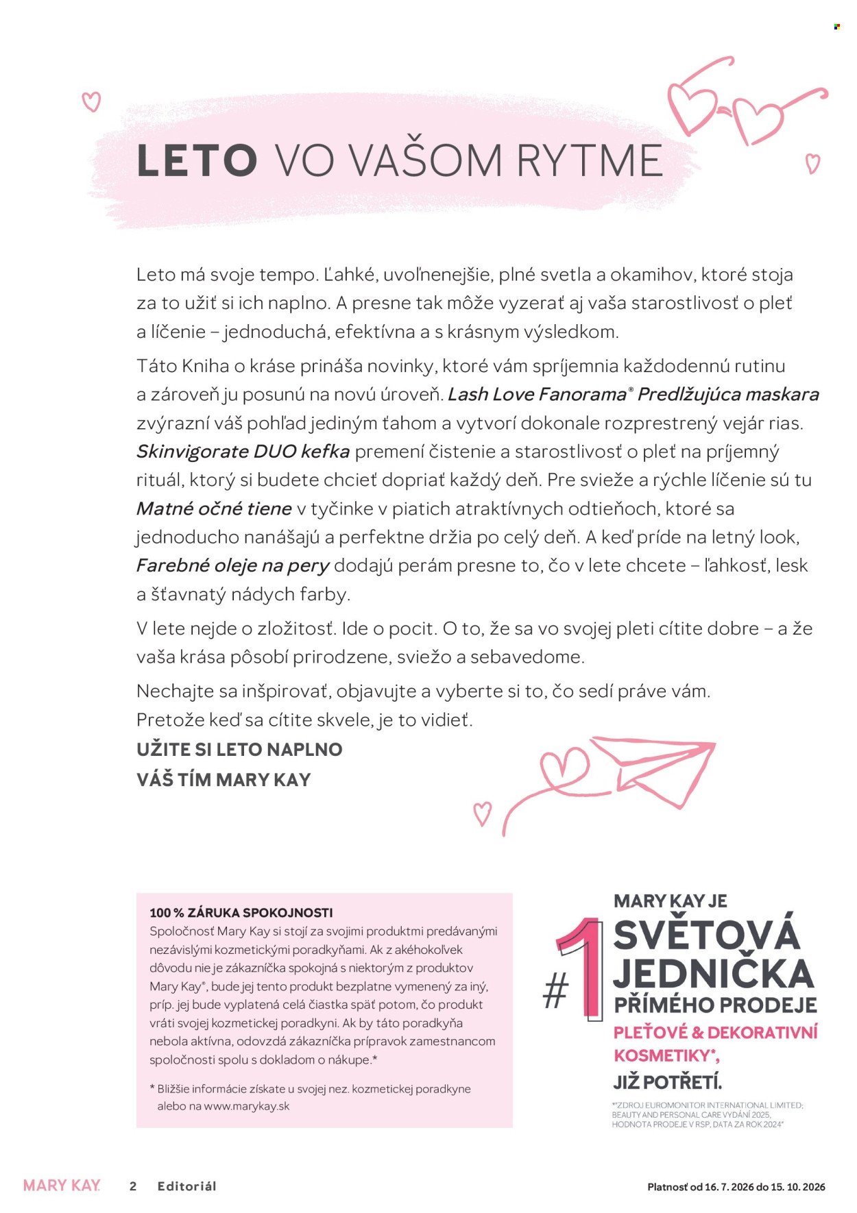 MARY KAY leták - Kniha o kráse LETO 2026