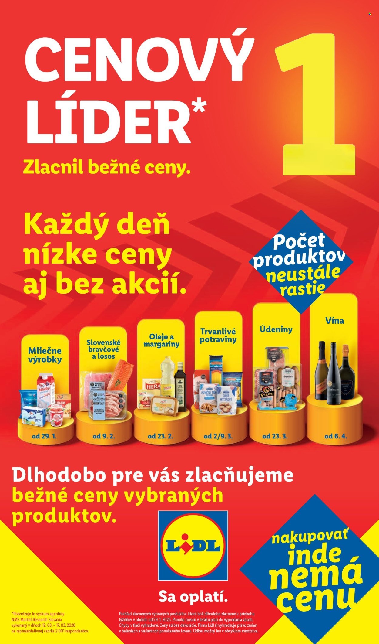 LIDL leták - Cenový líder zlacňuje (2026-04-10) | 1