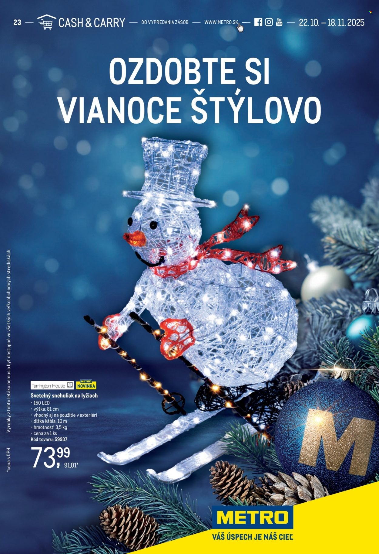 METRO leták - Dekorácia (2025-10-22 - 2025-11-04) | 1