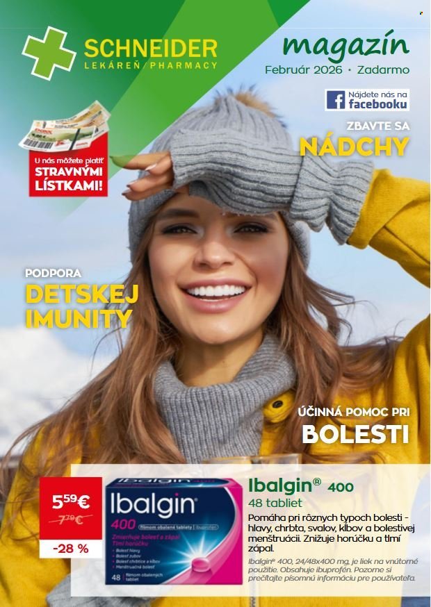 SCHNEIDER LEKÁREŇ leták - Od nedele 1.2.2026 (2026-02-01 - 2026-02-28) | 1
