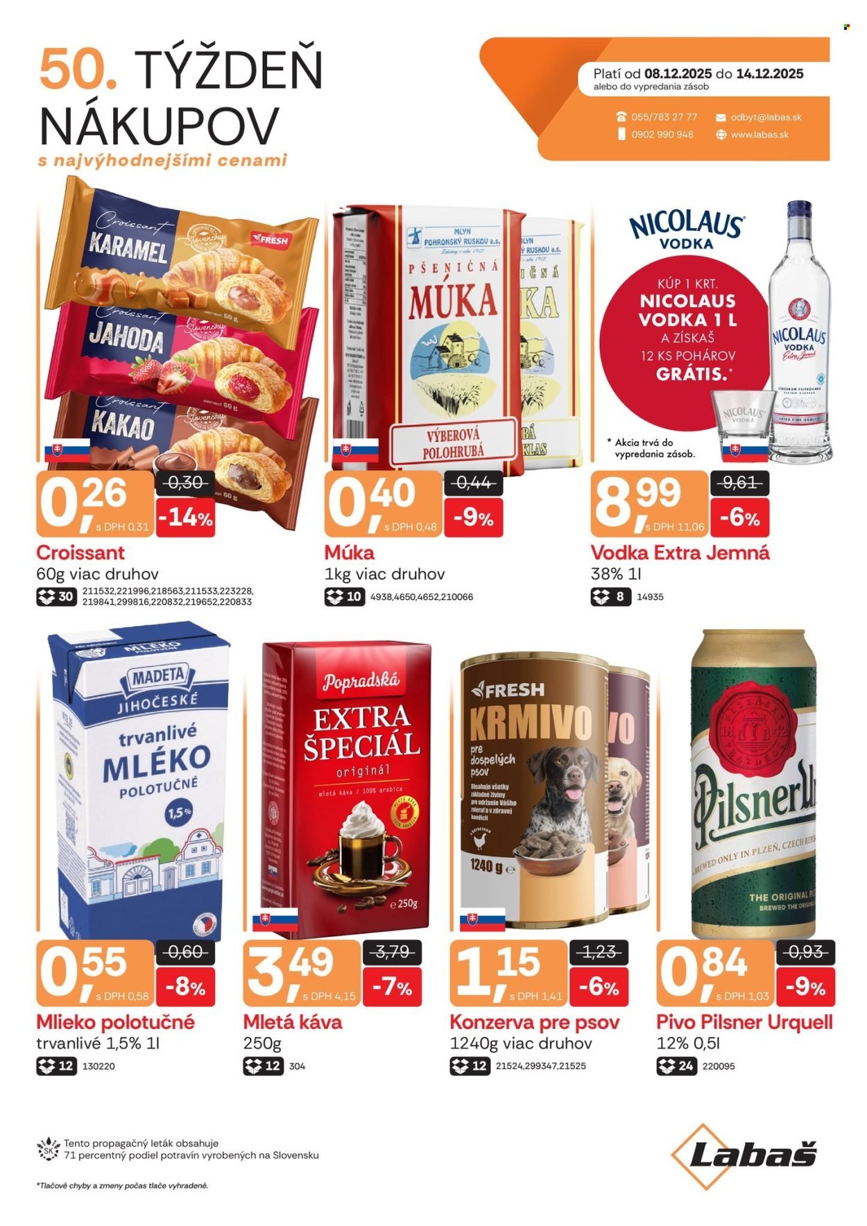 LABAŠ leták - Týždeň nákupov (2025-12-08 - 2025-12-14) | 1