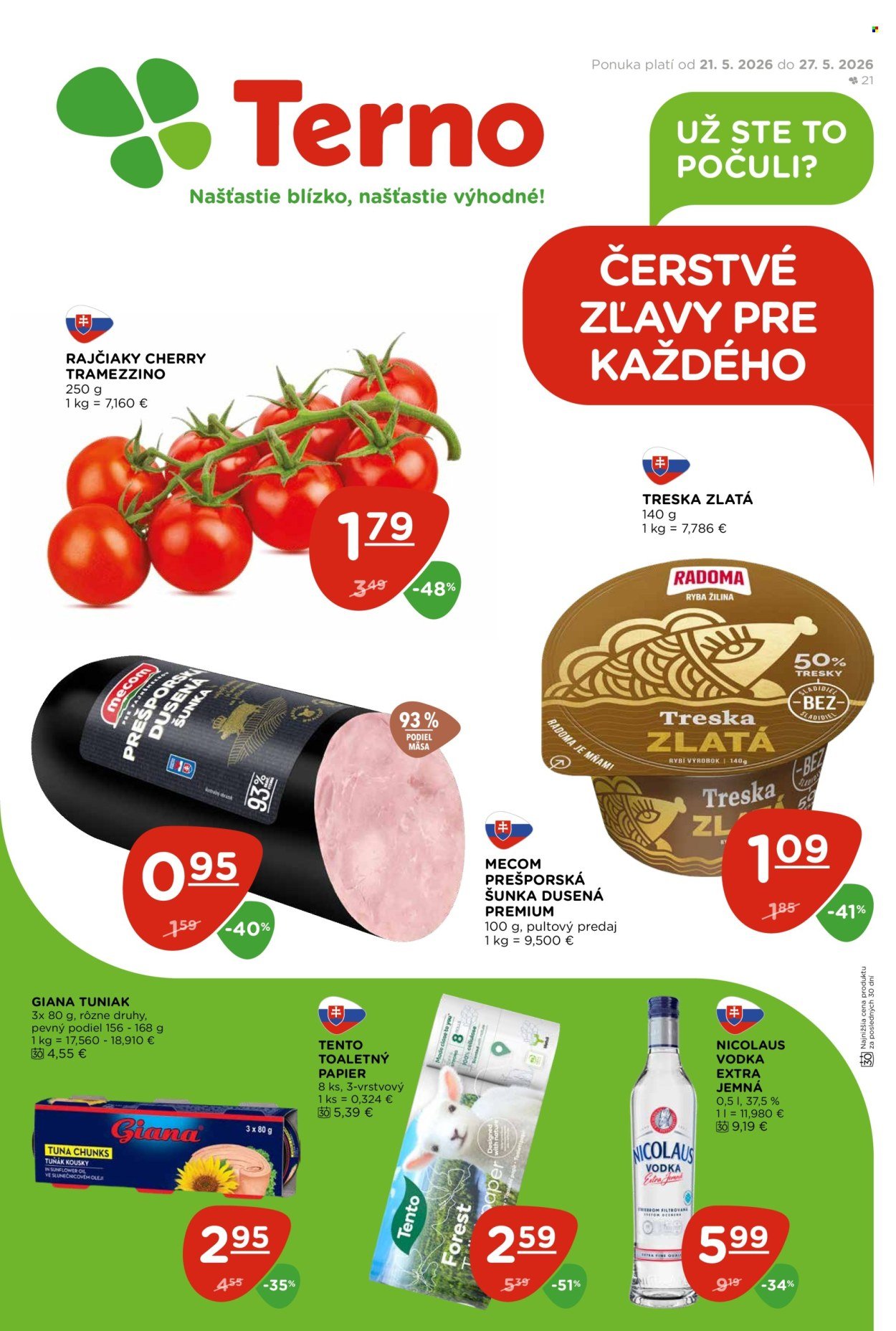 TERNO leták - Od štvrtka 21.5.2026 (2026-05-21 - 2026-05-27) | 1