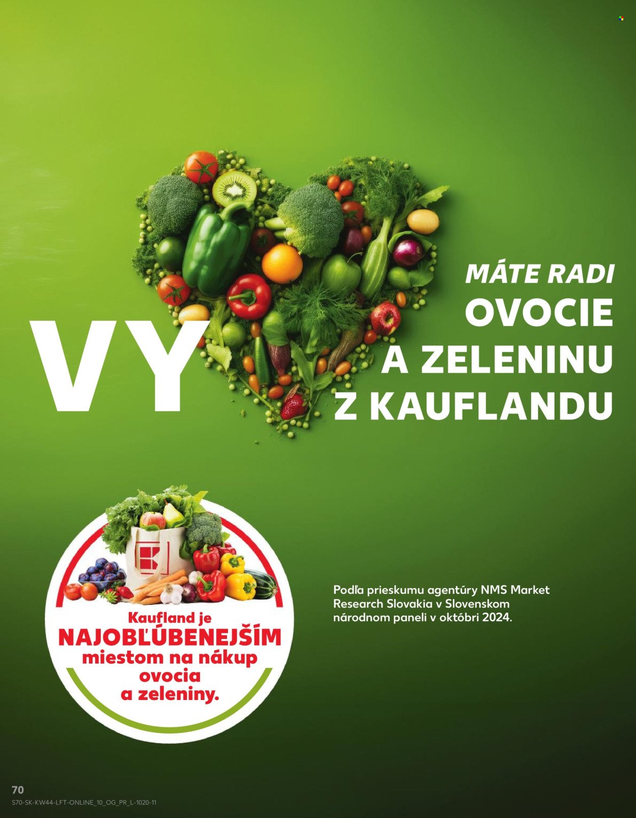 KAUFLAND leták - Od štvrtka 30.10.2025 (2025-10-30 - 2025-11-05) | 70