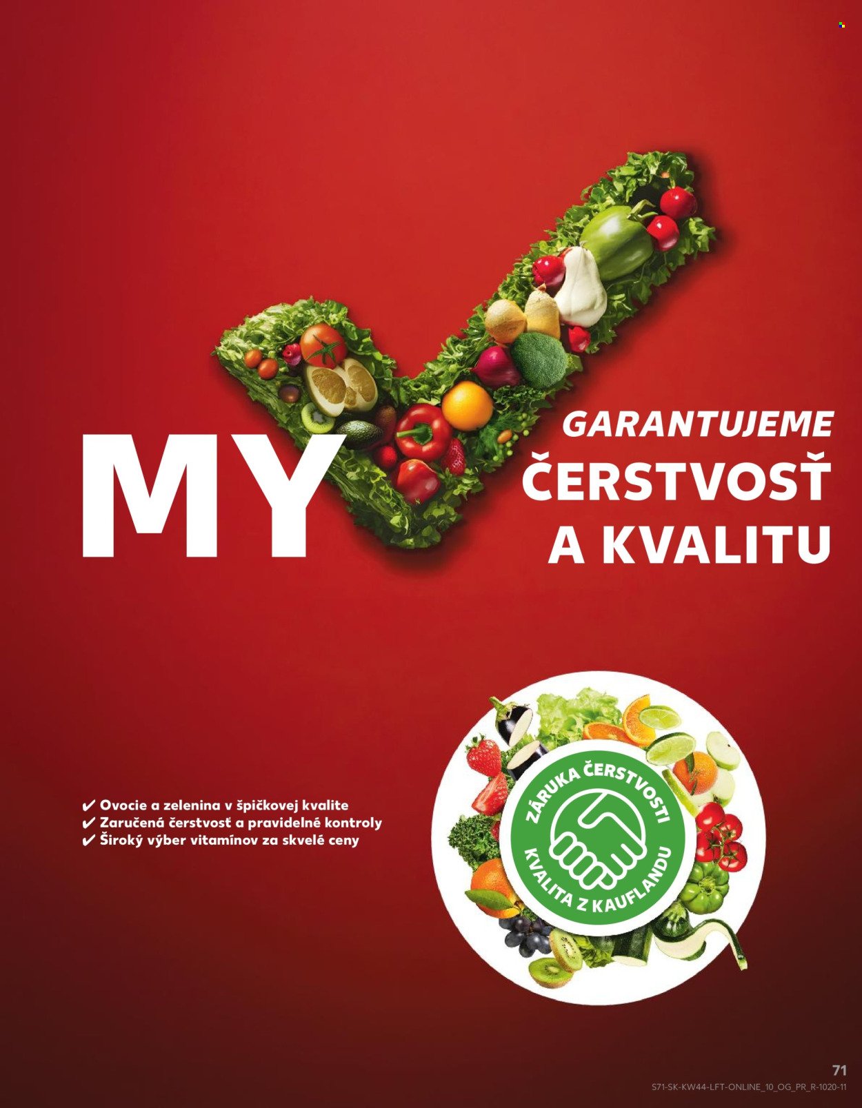KAUFLAND leták - Od štvrtka 30.10.2025 (2025-10-30 - 2025-11-05) | 71